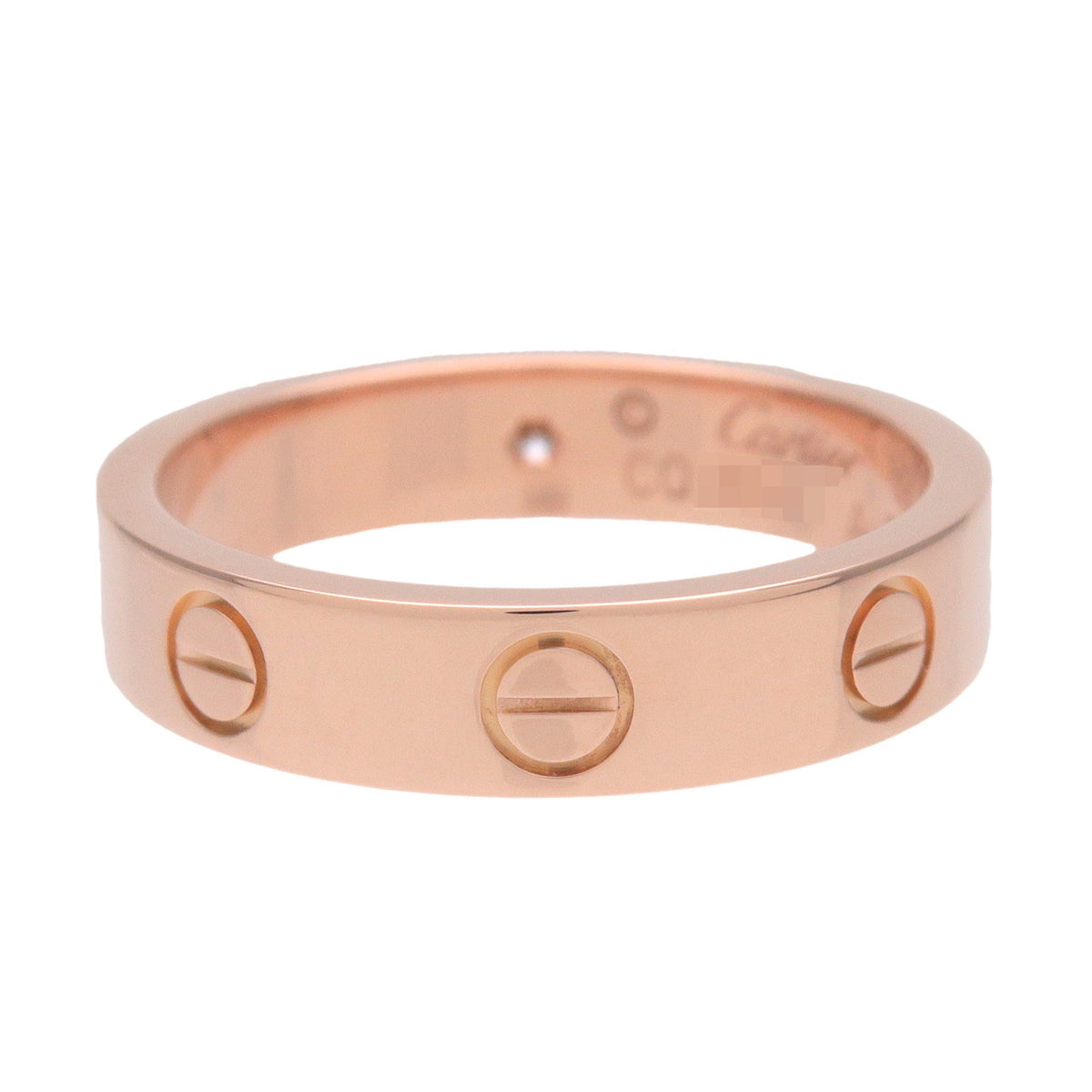Cartier Mini Love 1P Diamond Ring K18 750 #50 US5.25 EU50 HK11