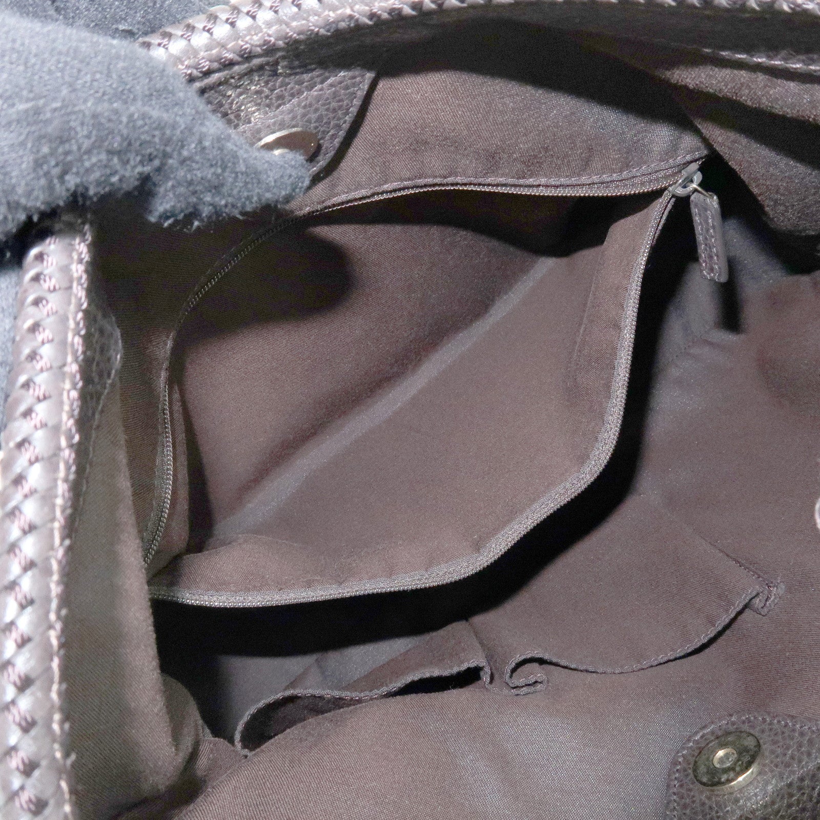 GUCCI GG Denim Leather Shoulder Bag Hand Bag Brown 336659