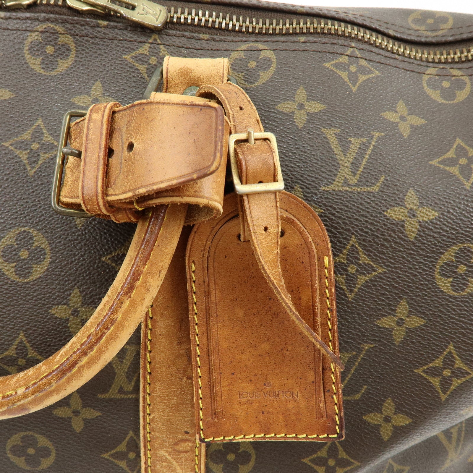 Louis Vuitton Monogram Keep All Bandouliere 45 Boston Bag M41418