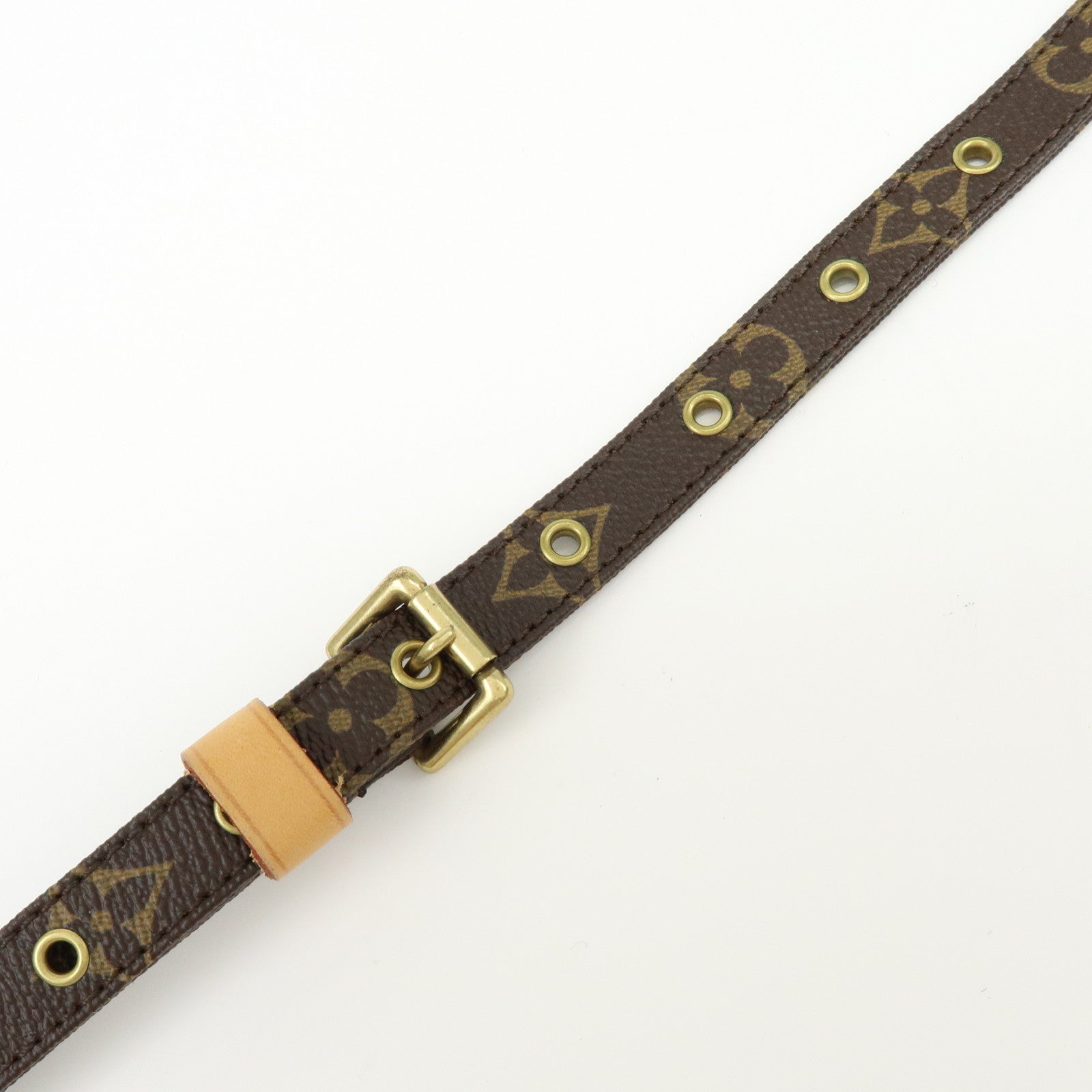 Louis Vuitton Monogram Adjustable Shoulder Strap Brown 120cm J52315