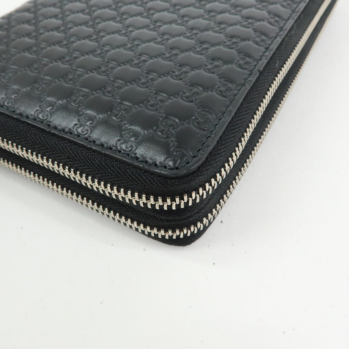 GUCCI Micro Guccishima Leather Travel Document Case Organizer 449246