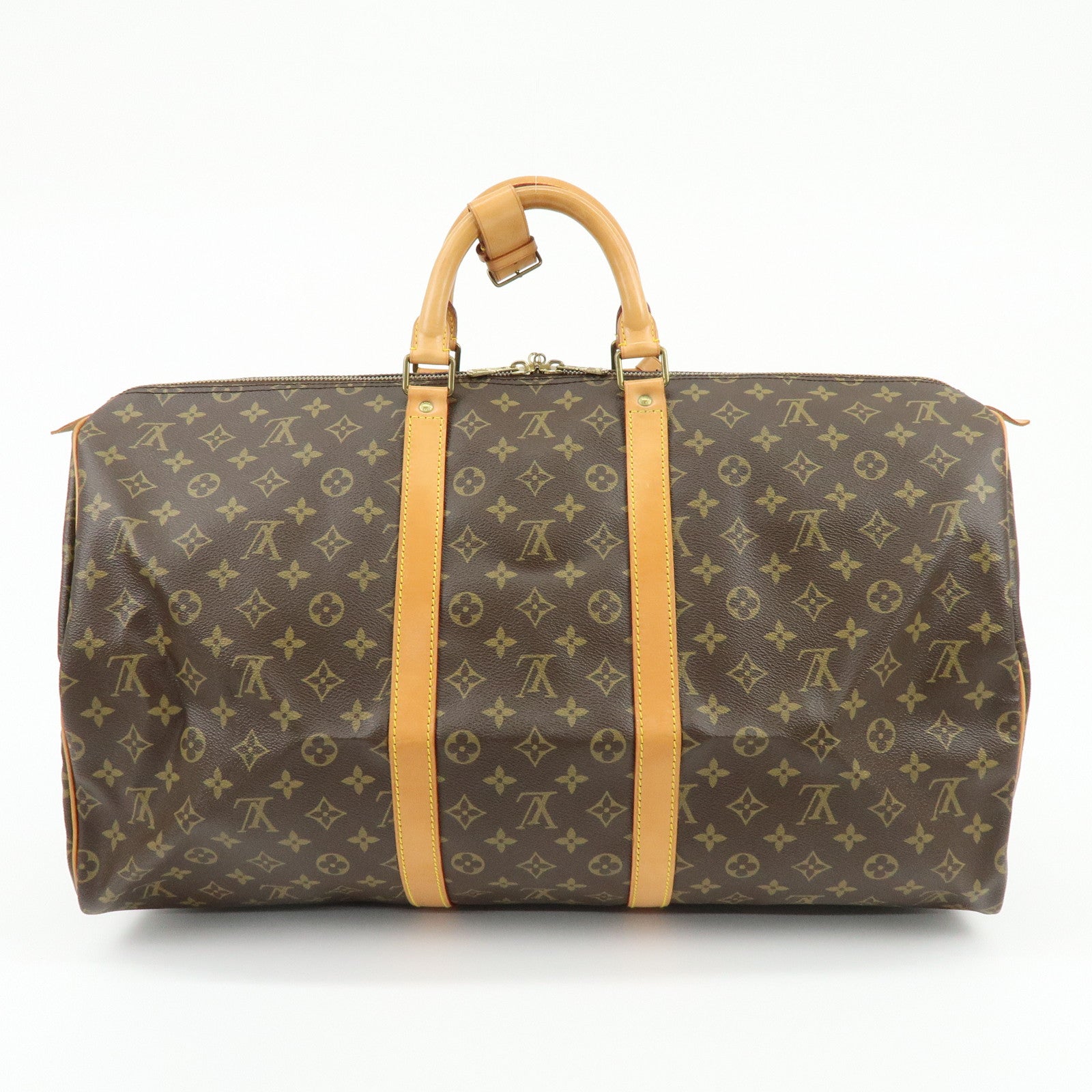 Louis Vuitton Monogram Keep All 55 Boston Bag Brown M41424