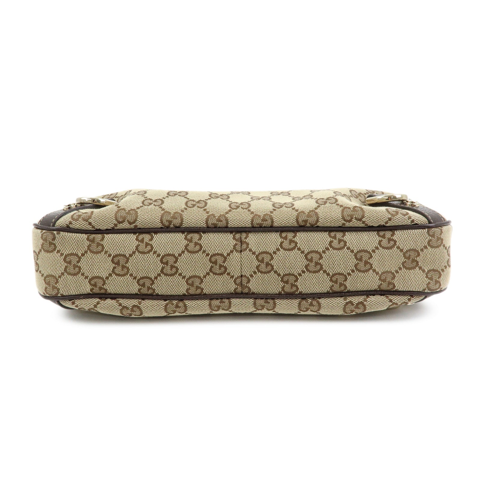 GUCCI Abby GG Canvas Leathe Shoulder Bag Hand Bag Beige Brown 130733