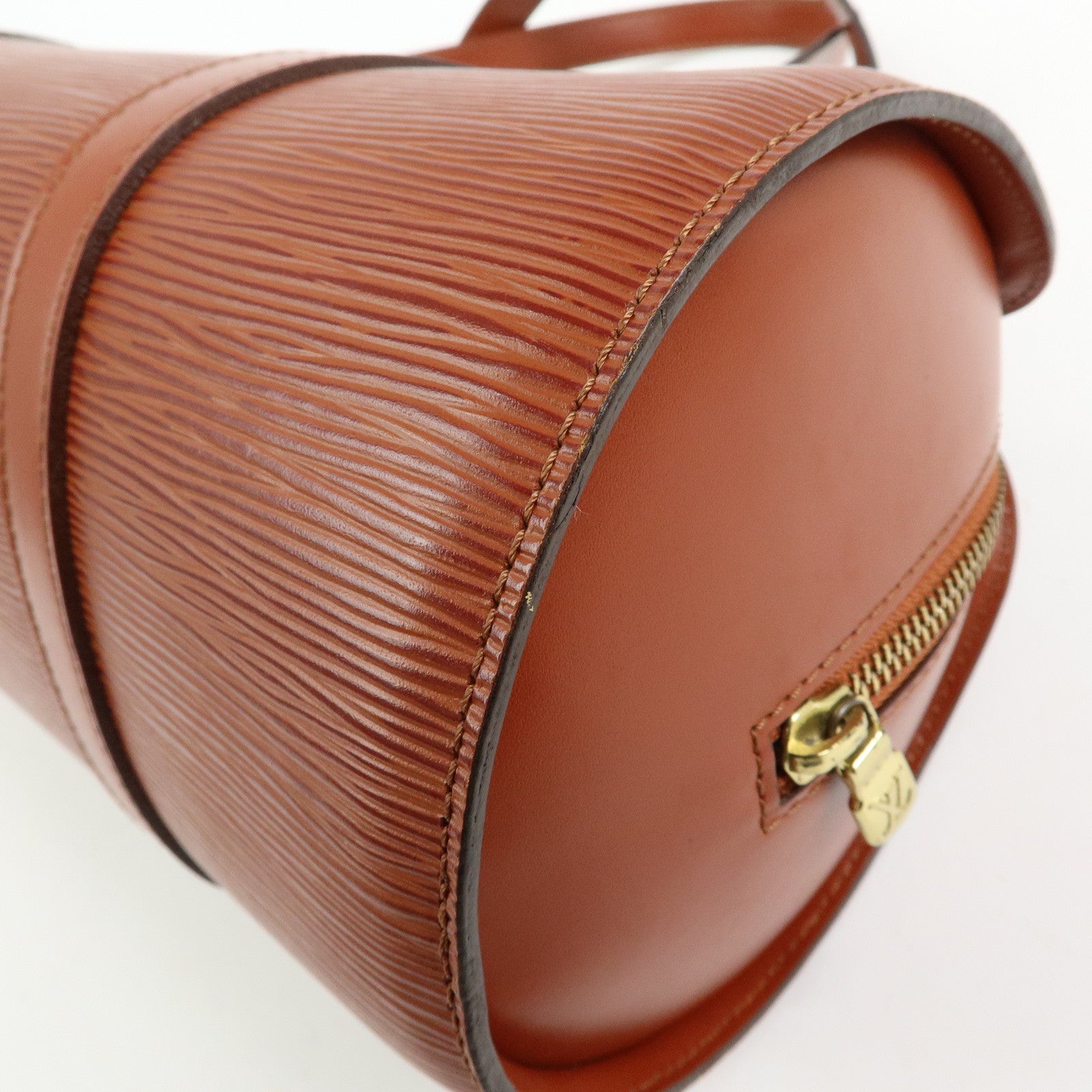 Louis Vuitton Epi Soufflot Leather Hand Bag Kenya Brown M52223