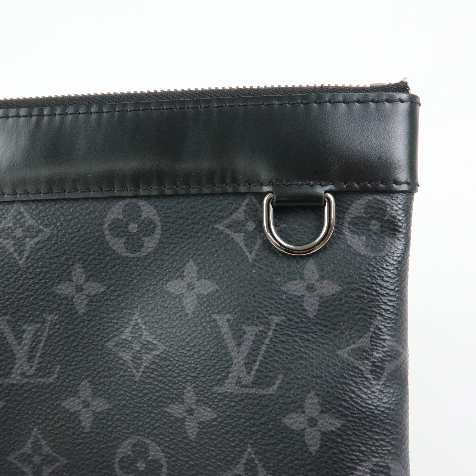 Louis Vuitton Monogram Eclipse Pochette Discovery Clutch Bag M62291