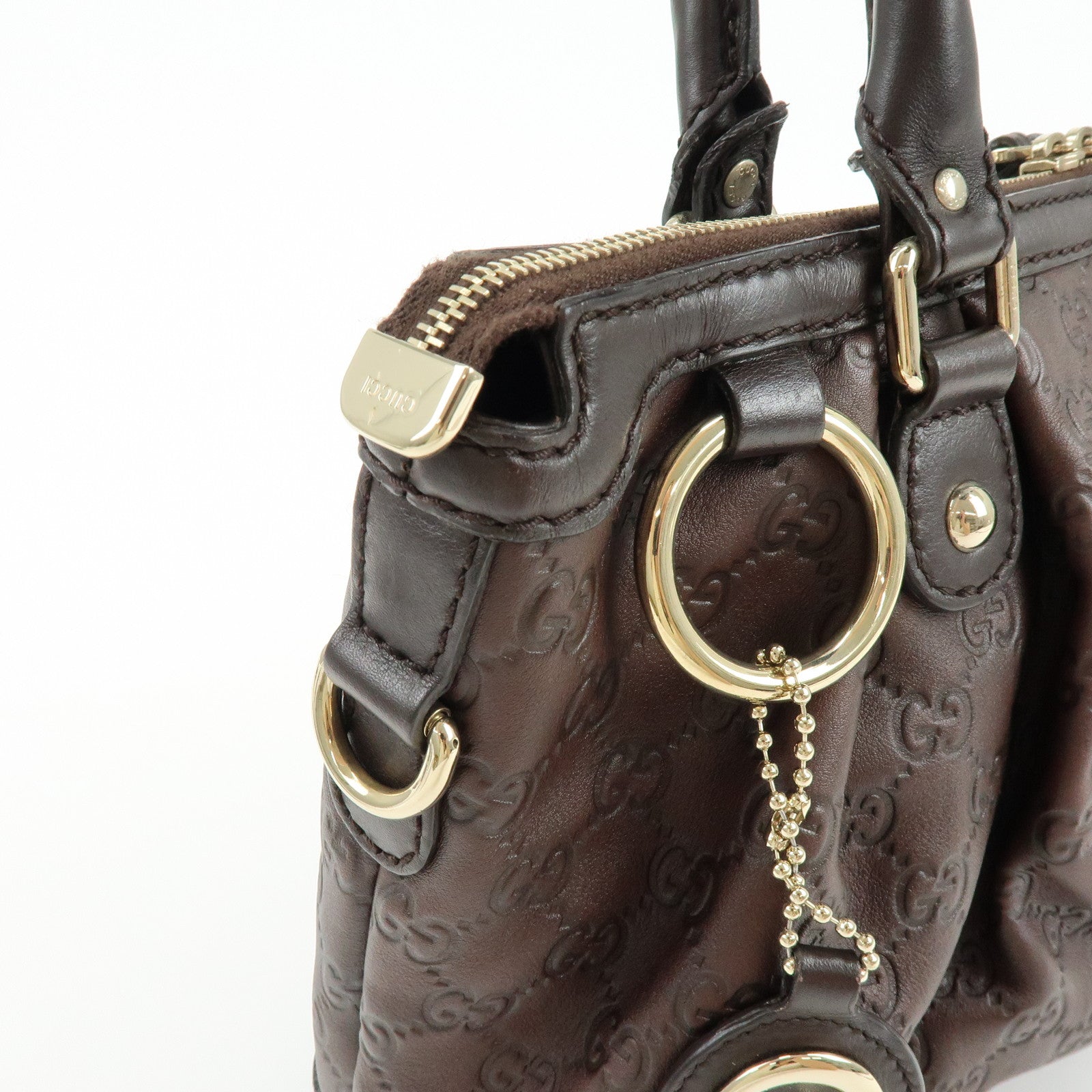 GUCCI Sukey Interlocking G Guccissima Leather 2Way Shoulder Bag 247902