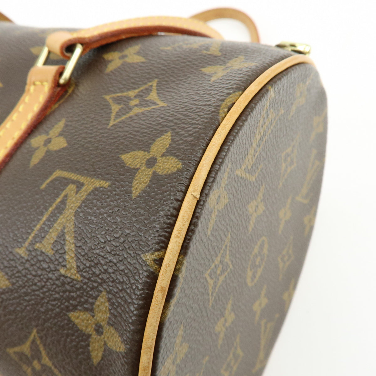 Louis Vuitton Monogram Papillon 30 Hand Bag Brown M51385