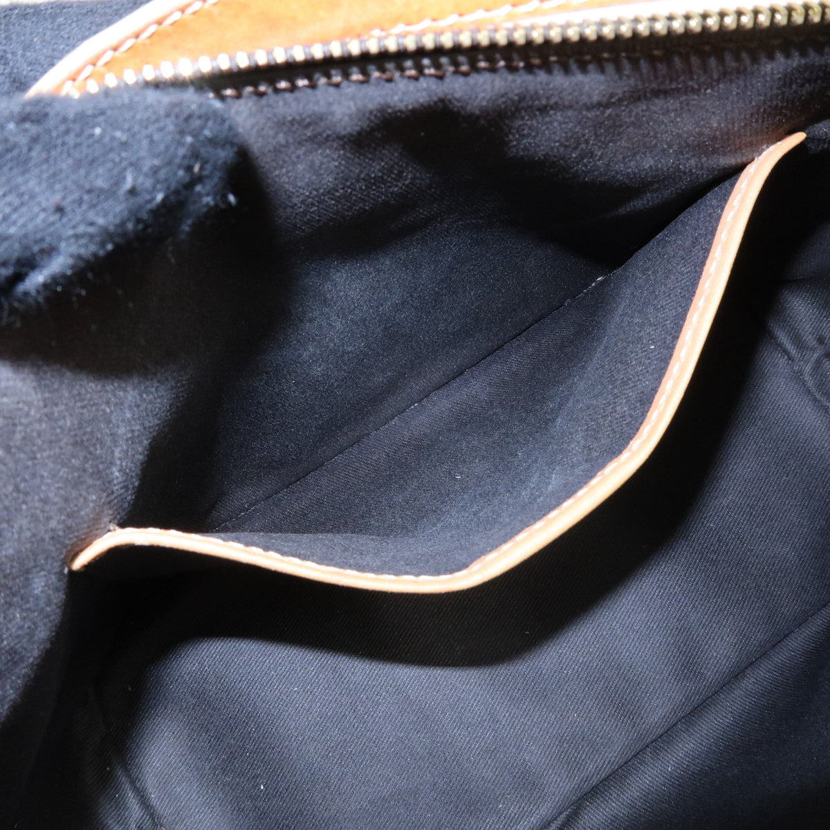 CELINE Macadam Leather Shoulder Bag Brown