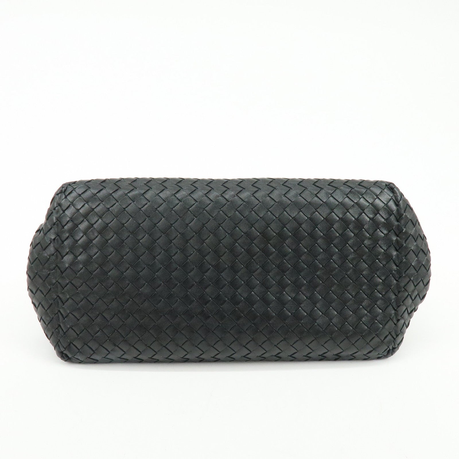 BOTTEGA VENETA Intrecciato Chester Leather Shoulder Bag Tote Bag Black