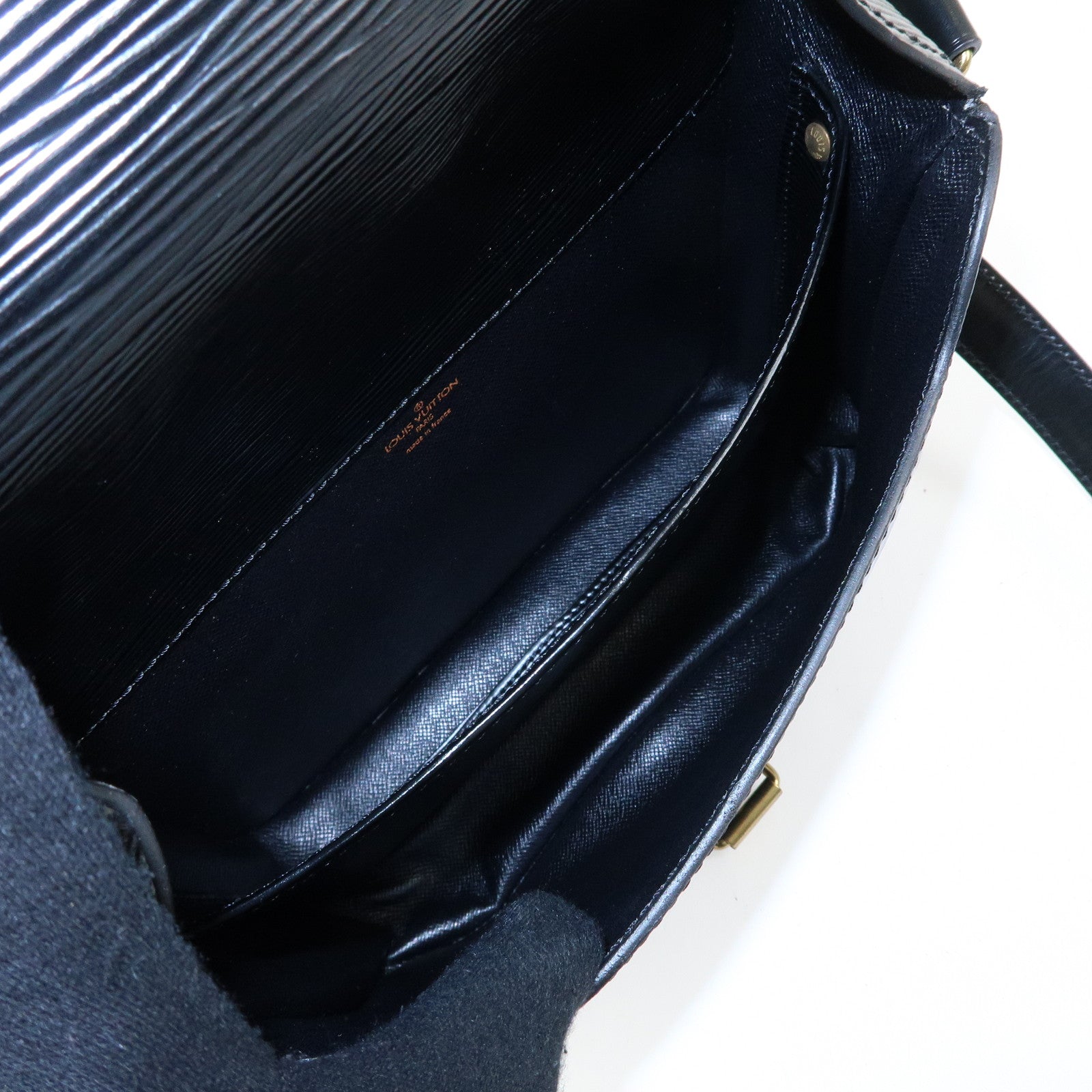 Louis Vuitton Epi Cartouchiere Shoulder Crossbody Bag Noir M52242