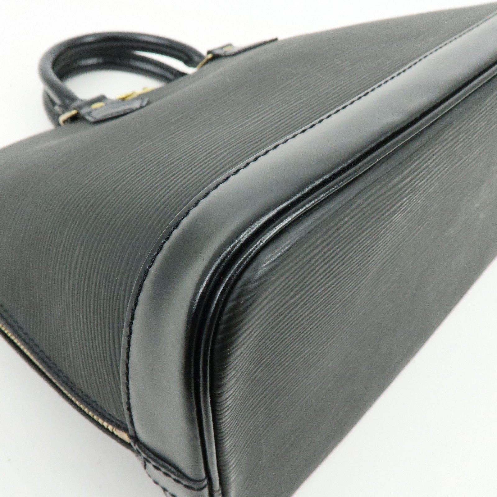 Louis Vuitton Epi Alma PM Leather Hand Bag Noir Black M52142