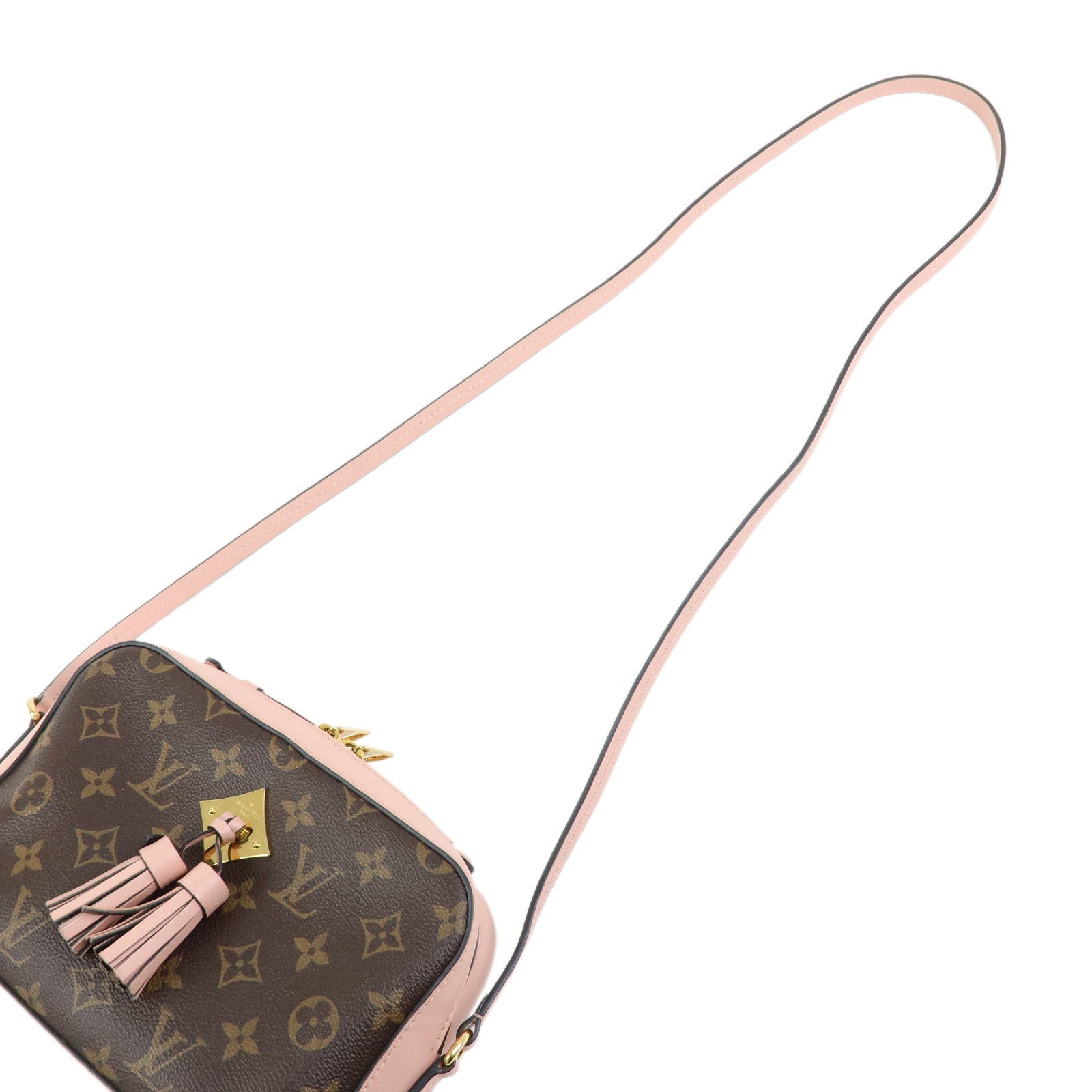 Louis Vuitton Monogram Saintonge Canvas Shoulder Bag Rose Poodle M44442