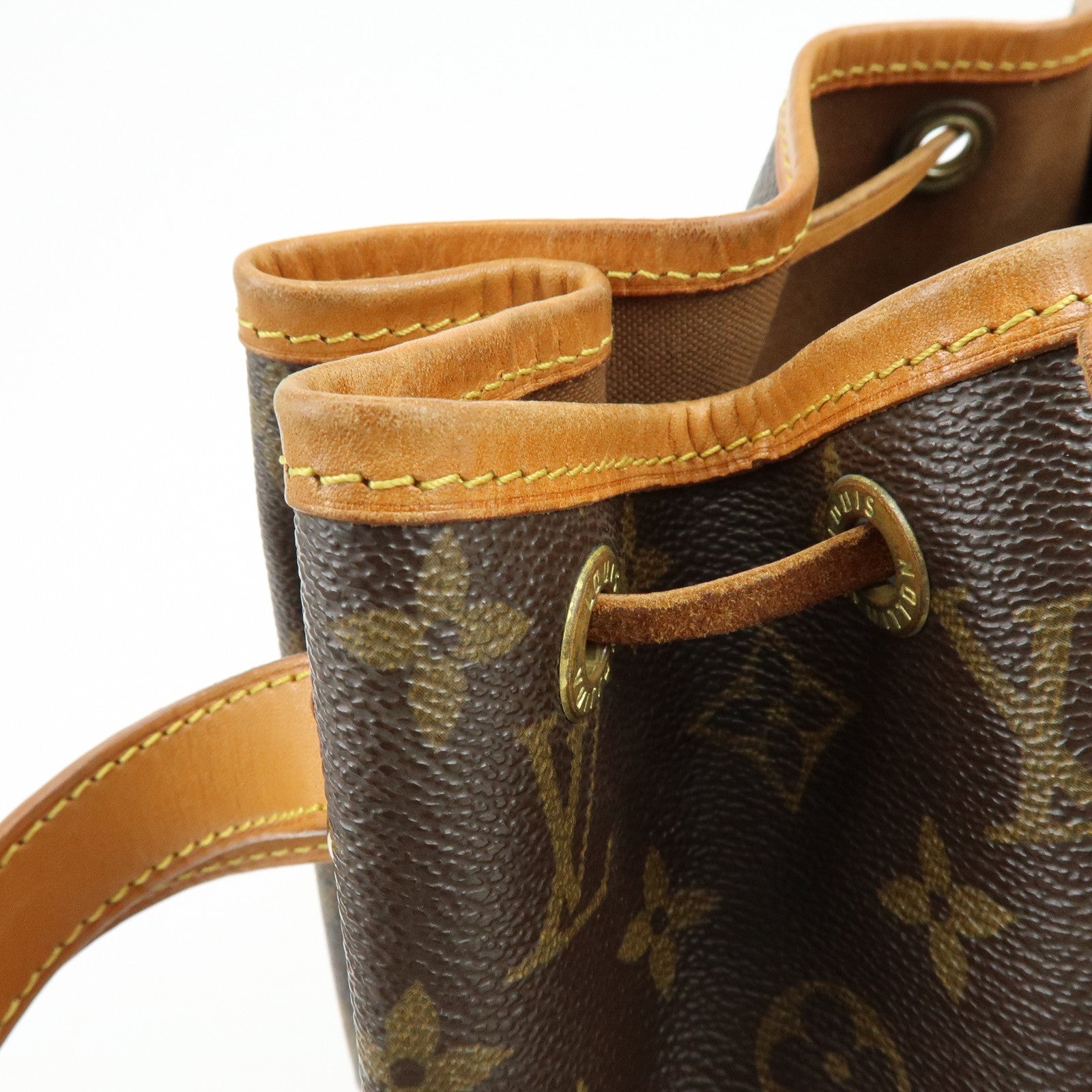 Louis Vuitton Monogram Canvas Petit Noe Shoulder Bag Brown M42226