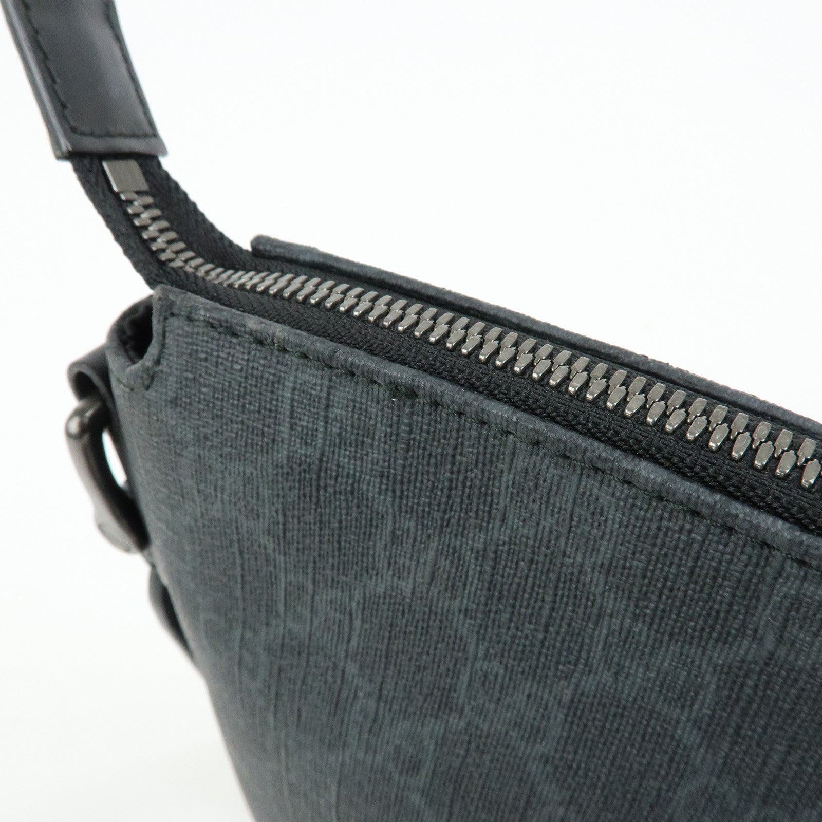 GUCCI GG Supreme Leather Shoulder Bag Crossbody Bag Black 387514