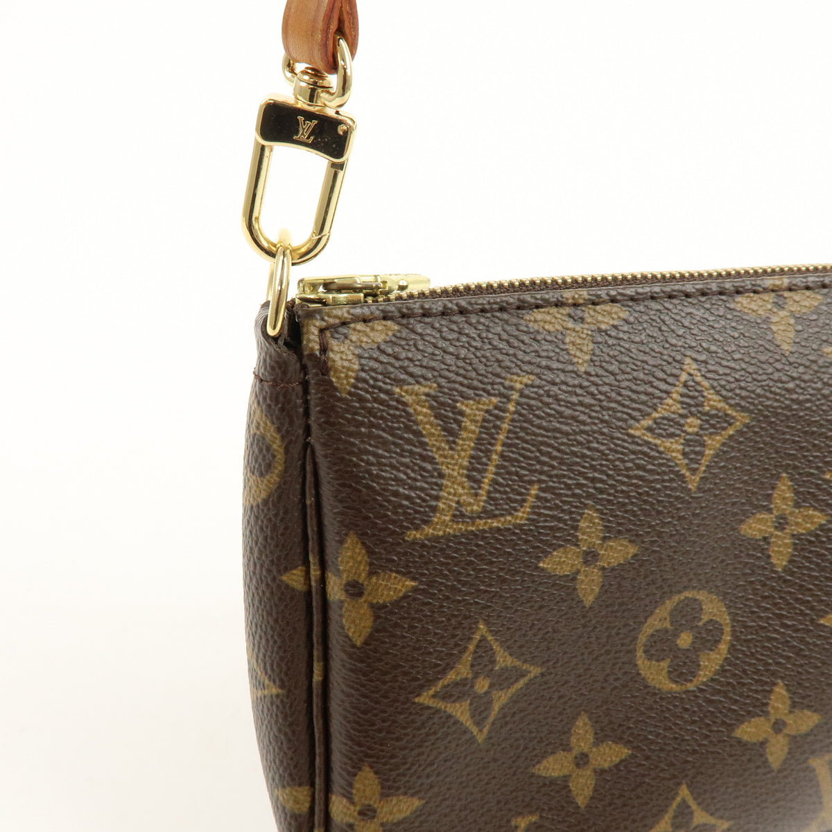 Louis Vuitton Monogram Pochette Accessoires Pouch Hand Bag Brown M51980