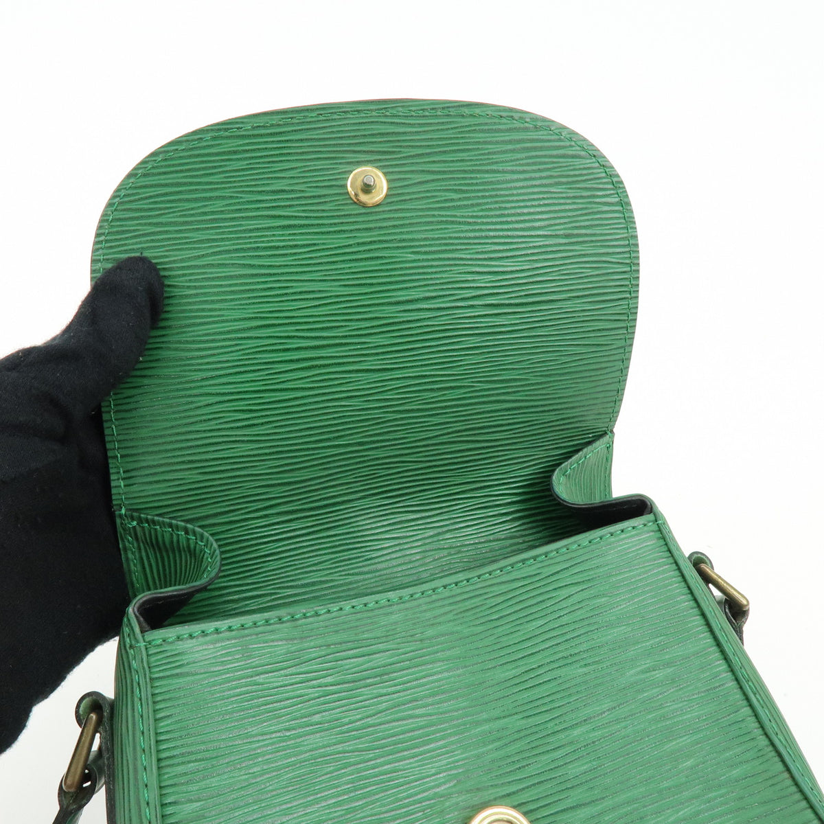 Louis Vuitton Epi Mini Saint Cloud Shoulder Bag Borneo Green M52214