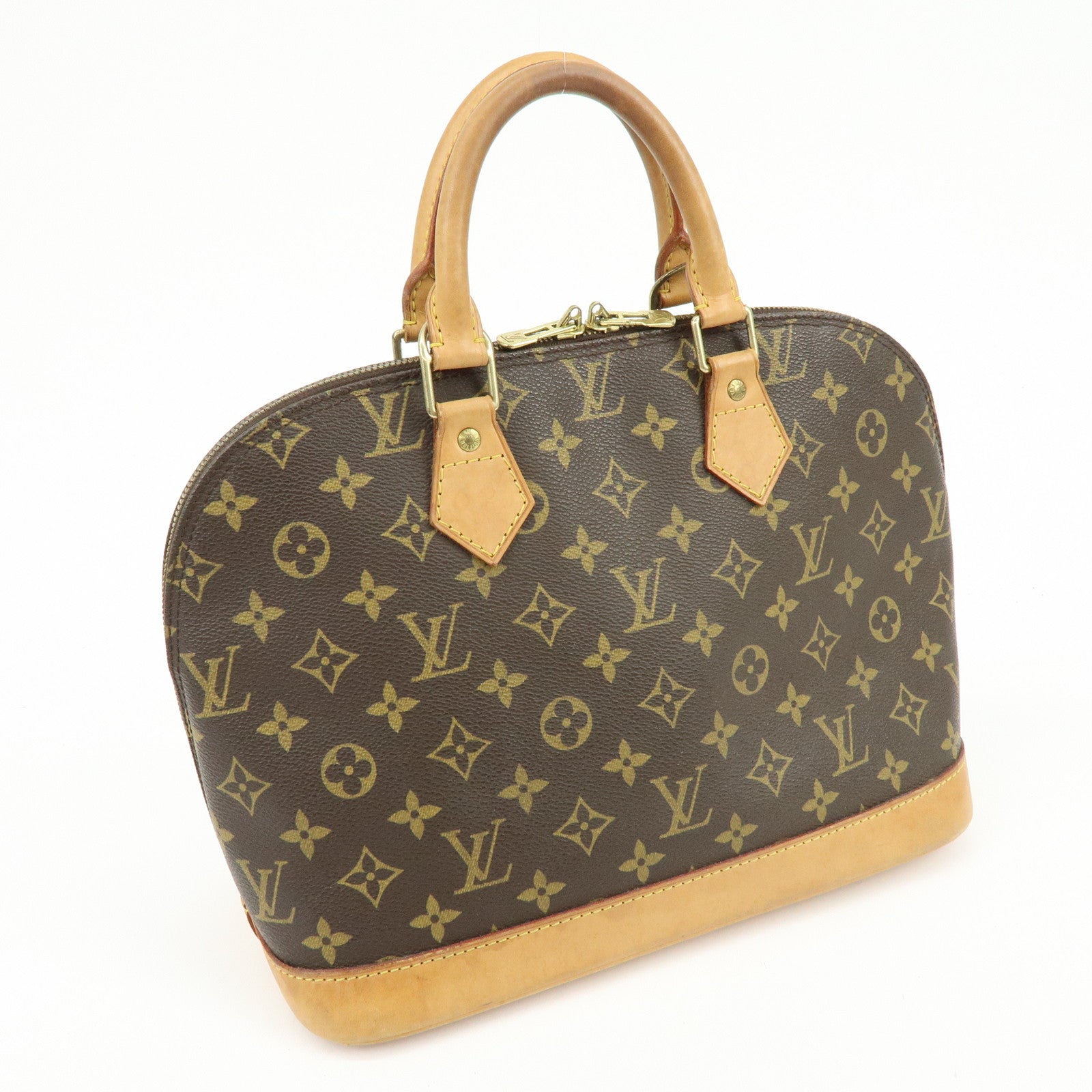 Louis Vuitton Monogram Canvas Alma Hand Bag Brown M51130