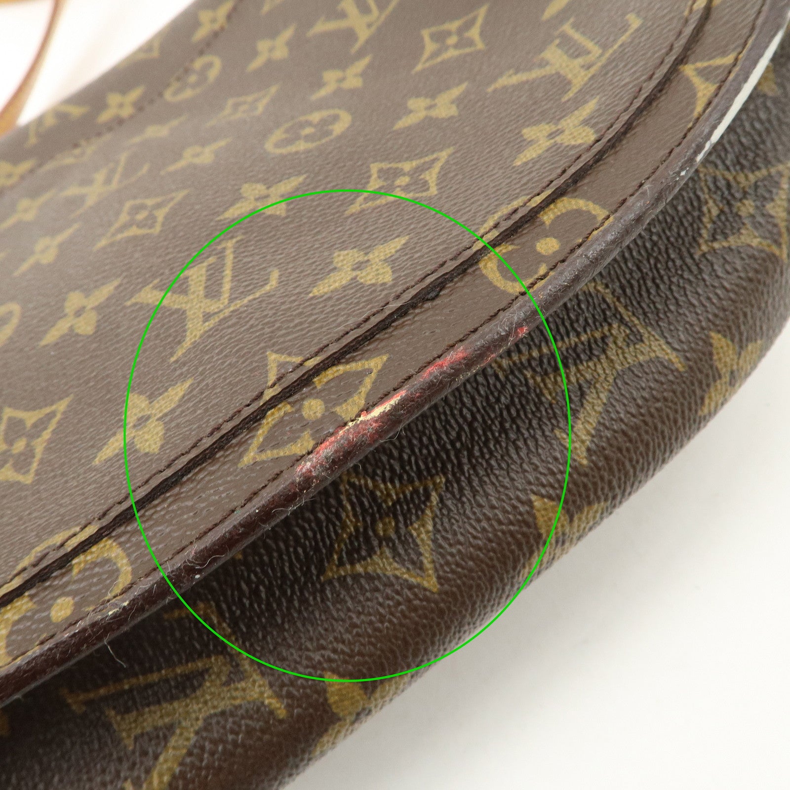 Louis Vuitton Monogram Saint Cloud GM Shoulder Bag Brown M51242 Used