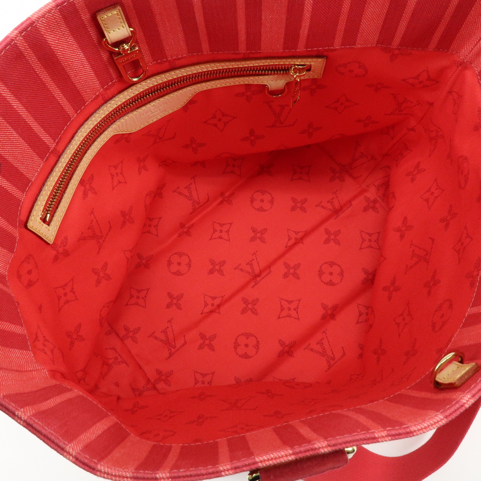 Louis Vuitton Plan Soleil Cabas PM Tote Bag Rouge Grenadine Red M94146