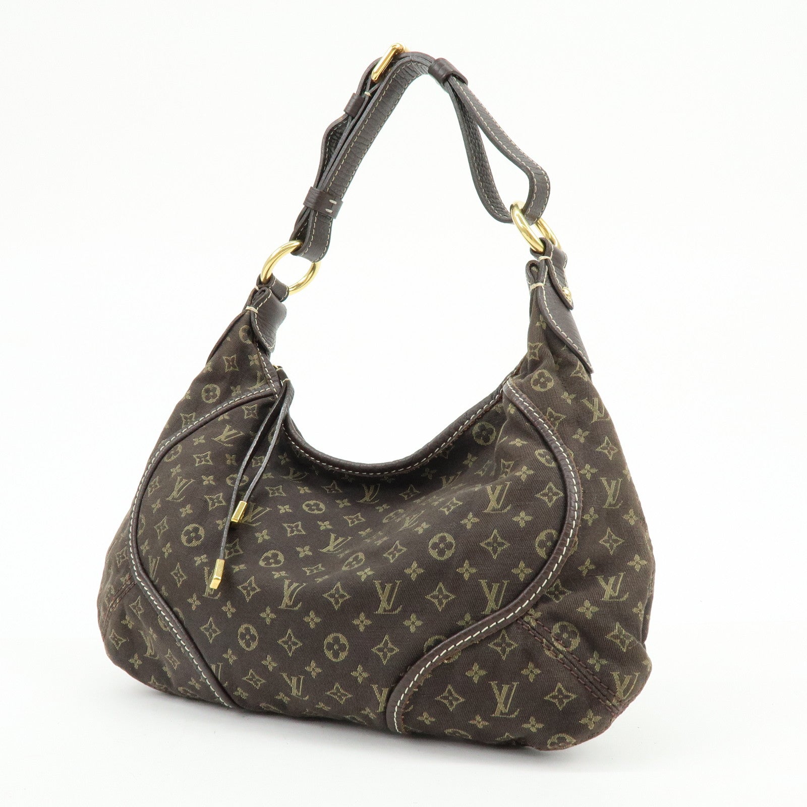 Louis Vuitton Monogram Mini Lin Manon PM Shoulder Hand Bag Ebene M95621