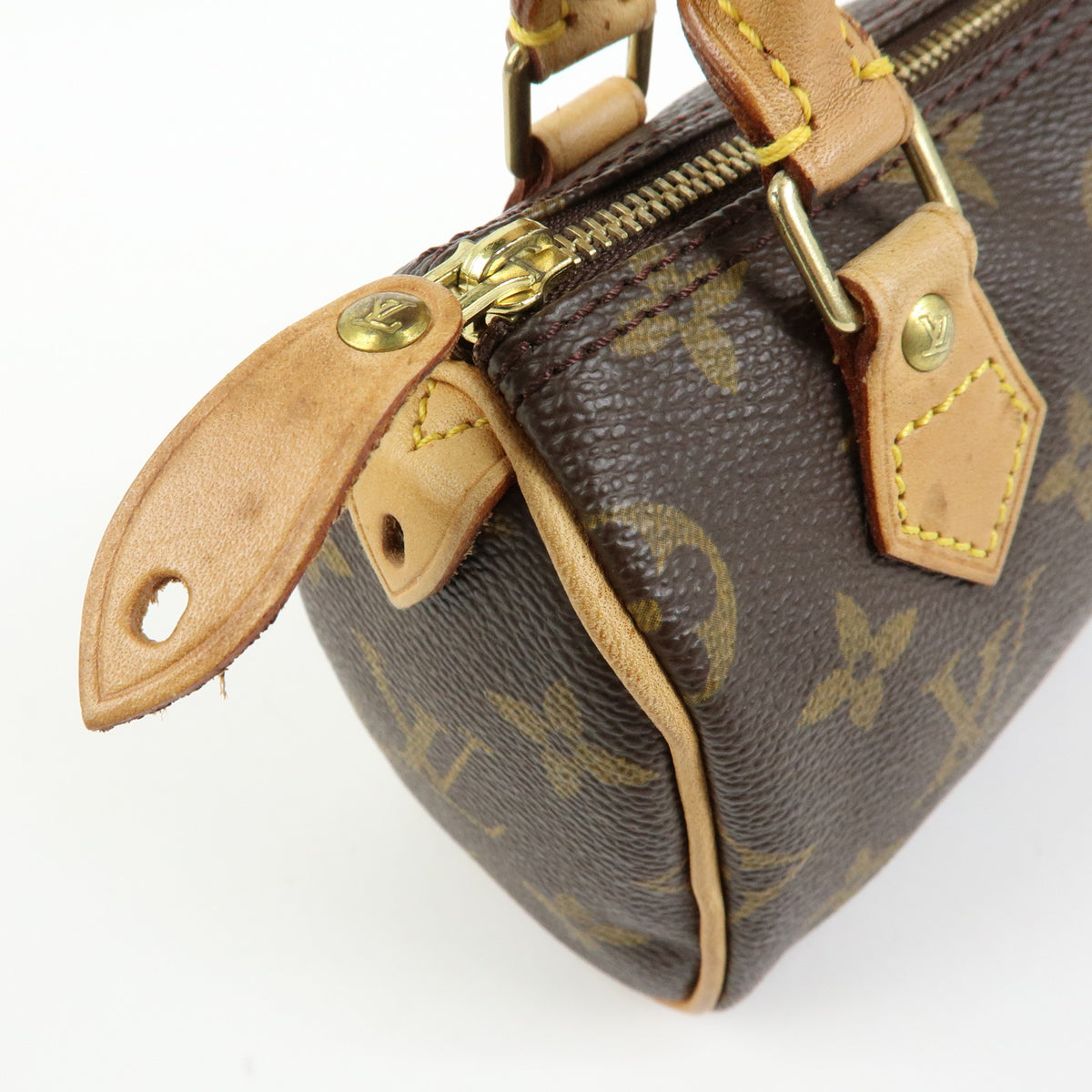 Louis Vuitton Monogram Canvas Mini Speedy Hand Bag Brown M41534