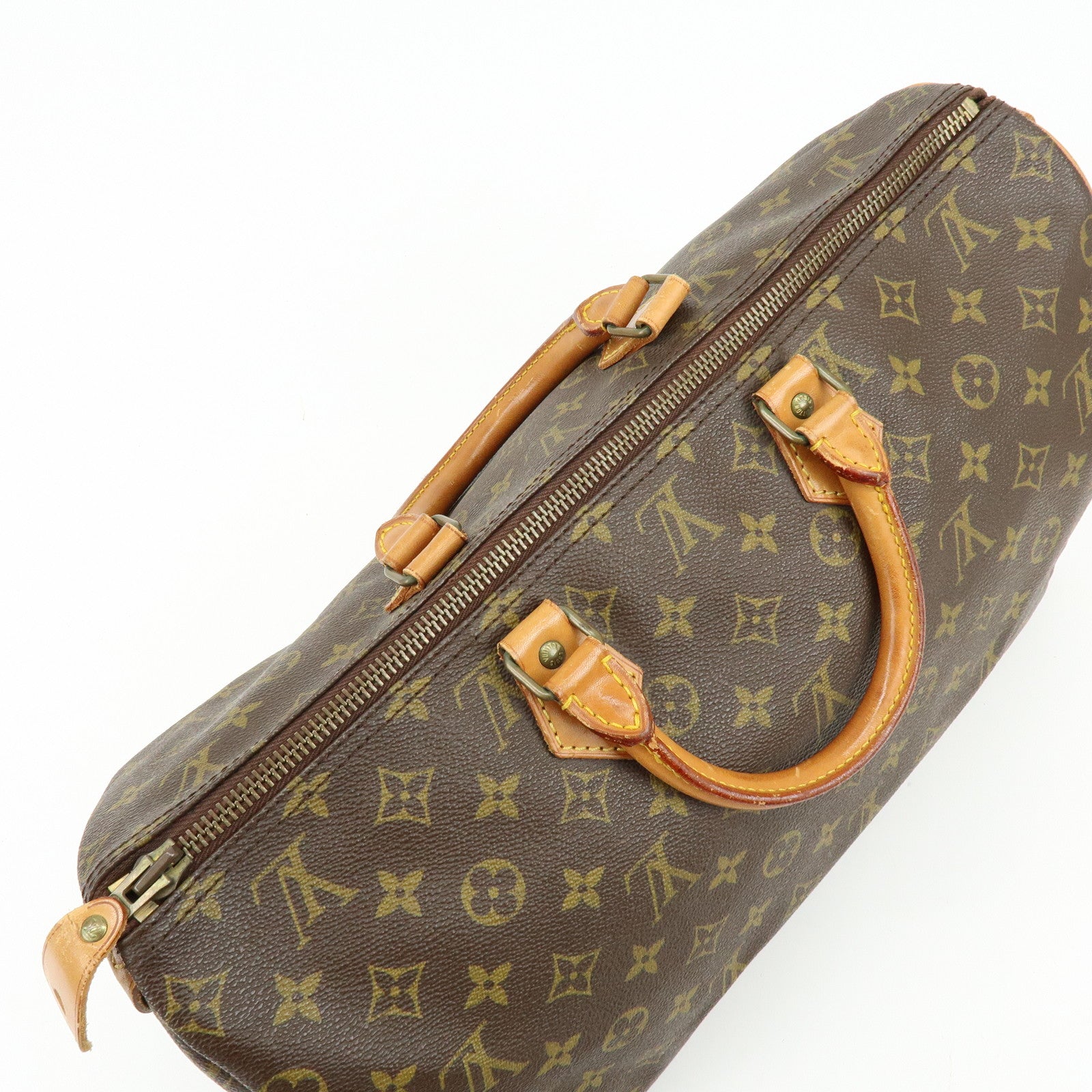 Louis Vuitton Monogram Speedy 40 Hand Bag Boston Bag Brown M41522