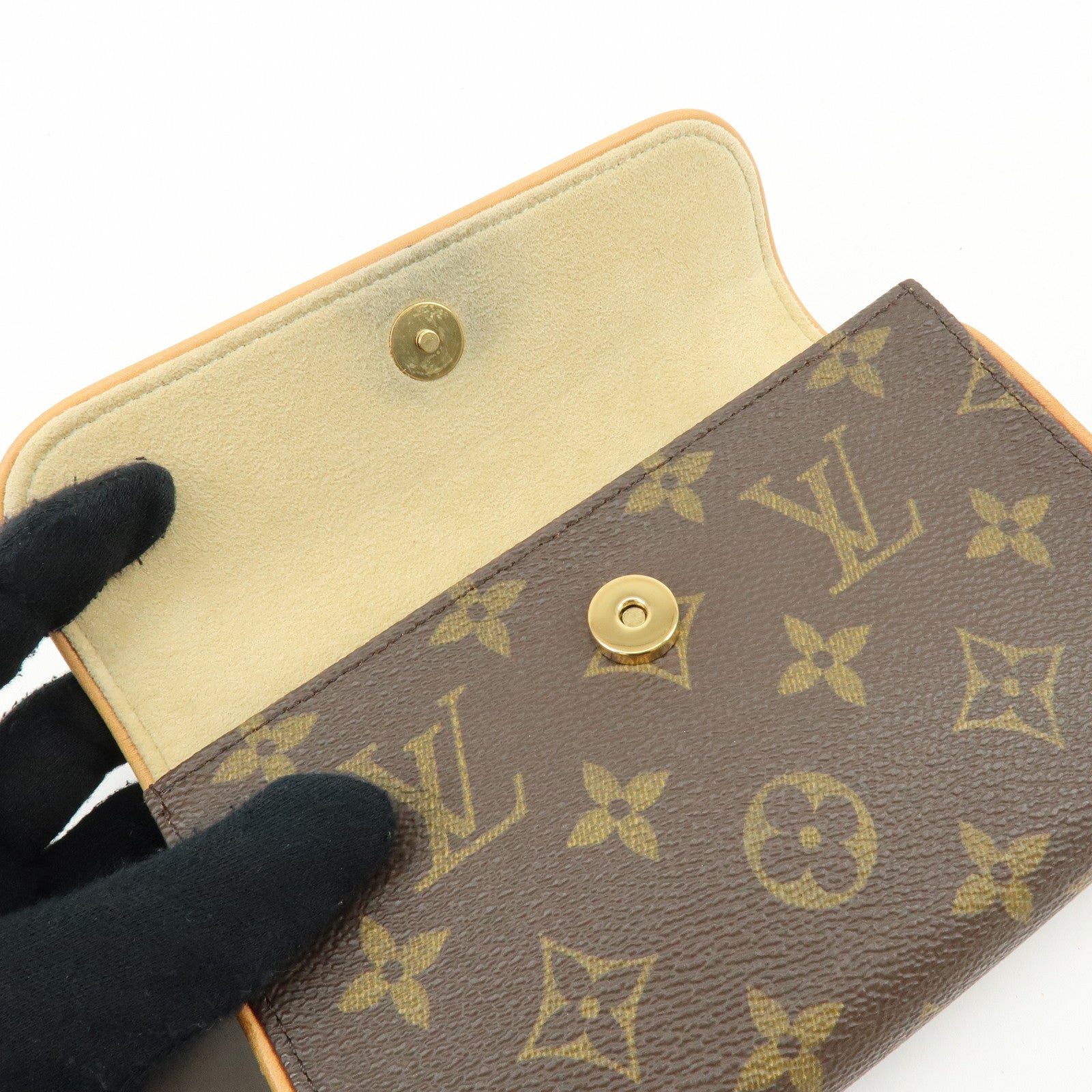 Louis Vuitton Monogram Pochette Florentine Waist Bag Belt XS M51855