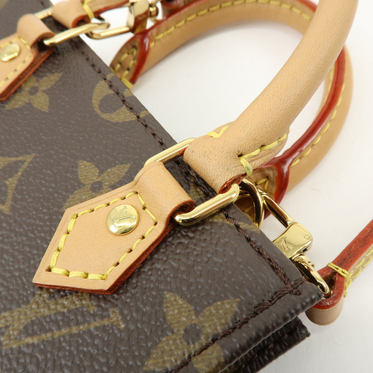 Louis Vuitton Monogram Petit Sac Plat 2Way Bag Hand Shoulder Bag M69442
