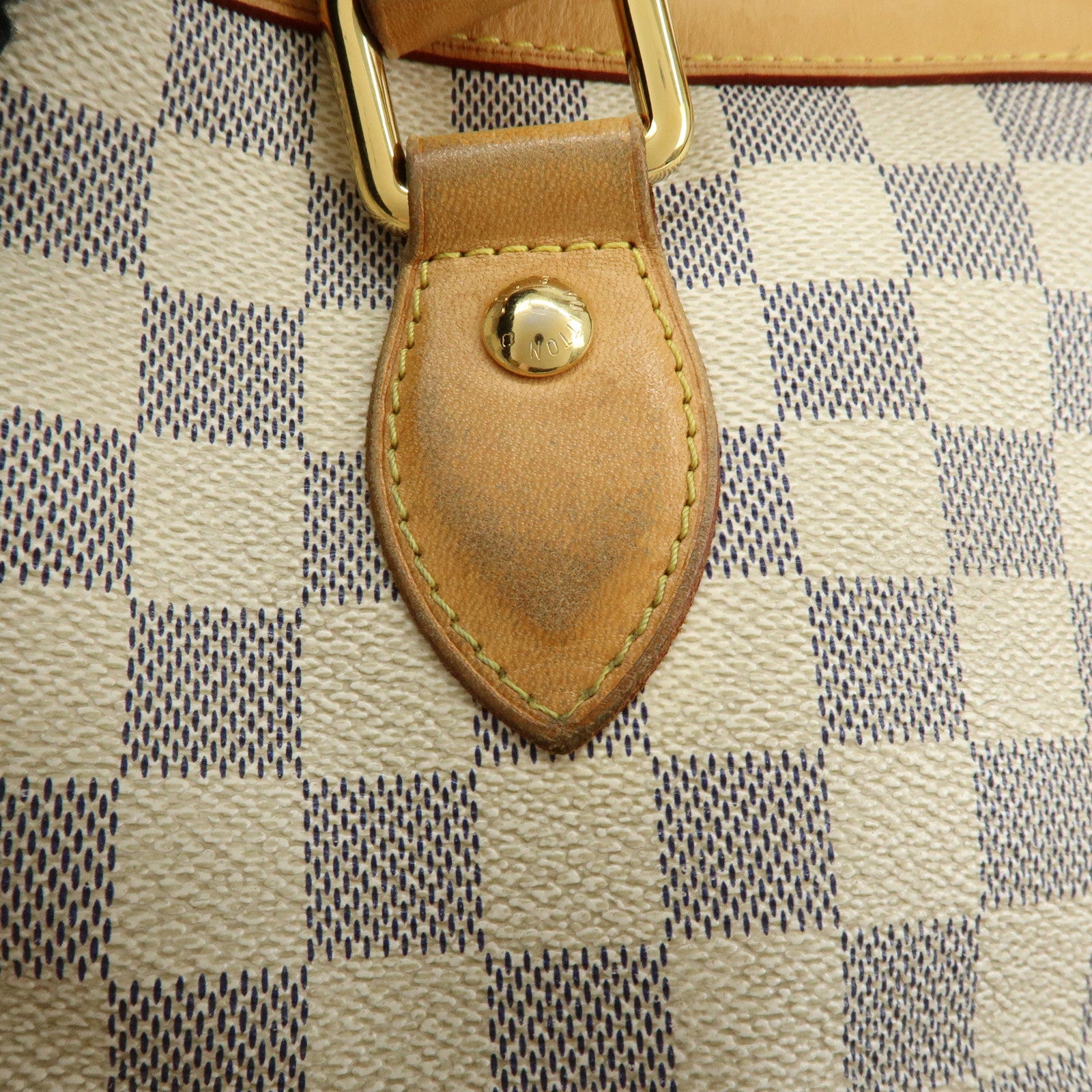 Louis Vuitton Damier Azur Hampstead PM Hand Bag Ivory N51207
