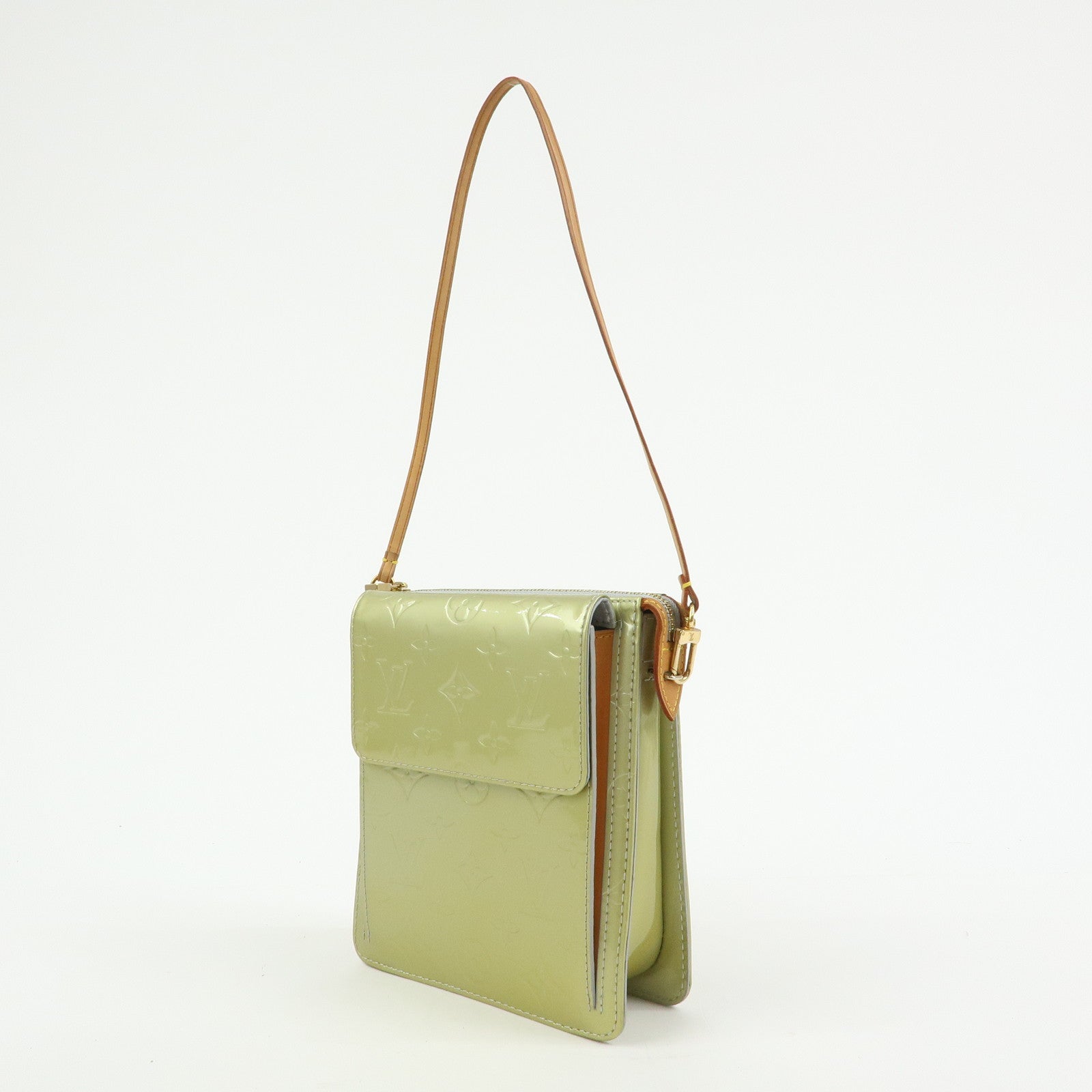 Louis Vuitton Monogram Vernis Leather Mott Shoulder Bag Gris M91030