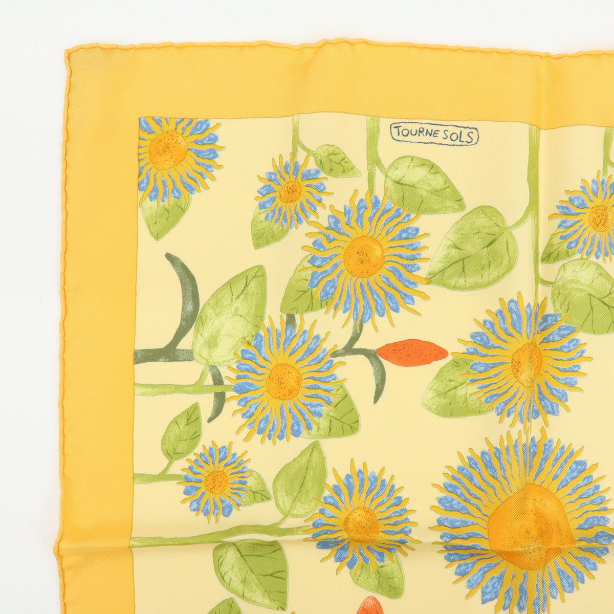 HERMES Lot of 2 Carre 45 Silk 100% Scarf TOURNE SOLS FORCES DE LA VIE