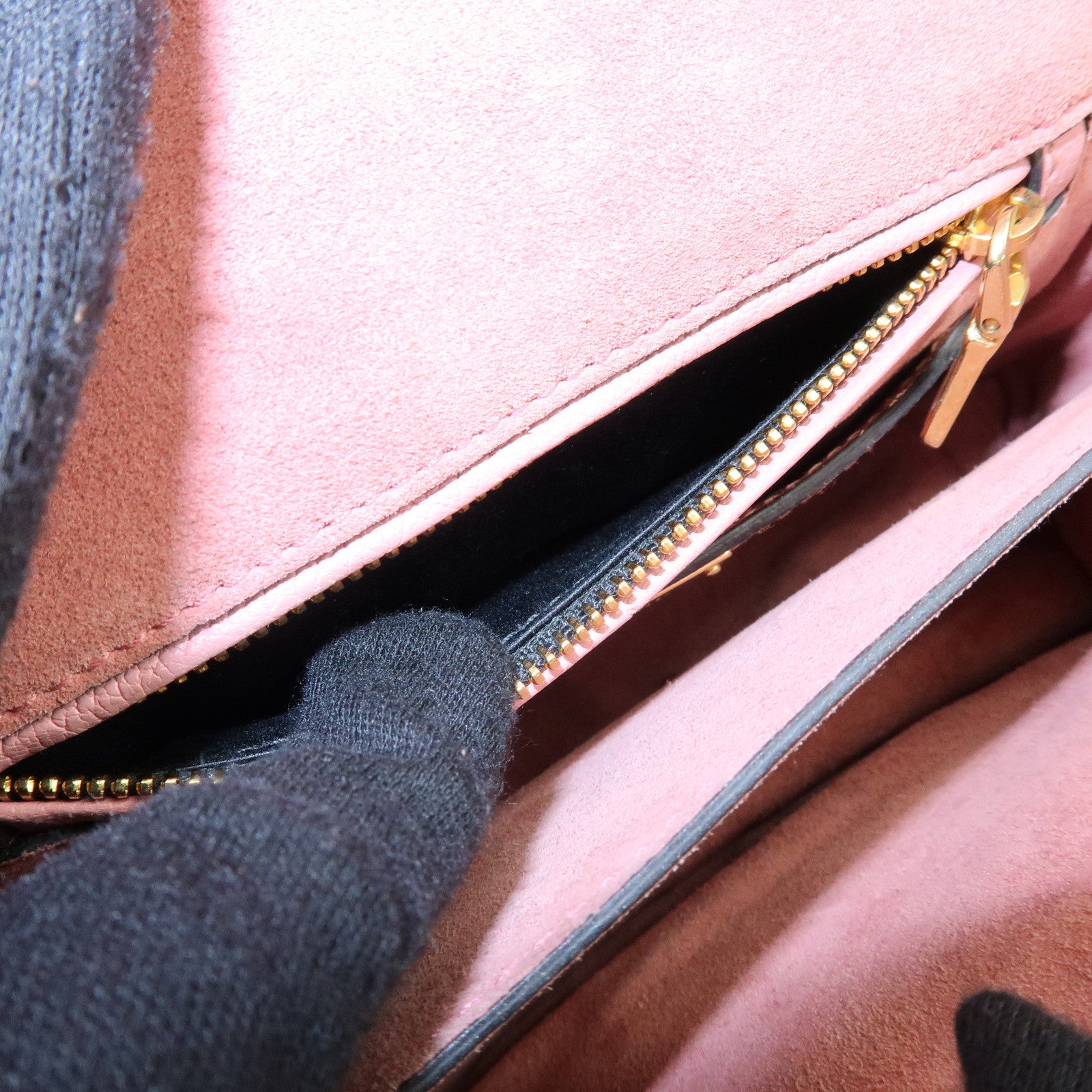 MIU MIU Madras Leather 2Way Bag Hand Bag Shoulder Bag Pink 5BH609