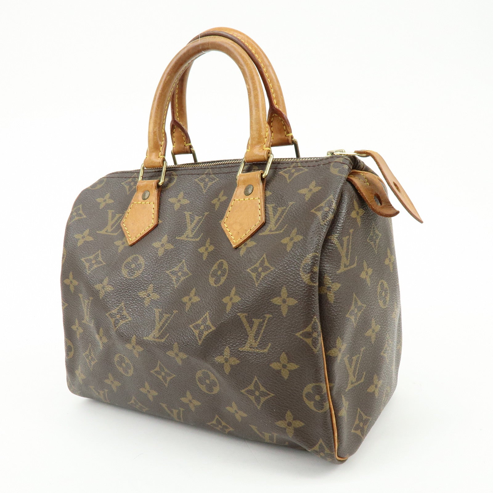 Louis Vuitton Monogram Speedy 25 Boston Bag Hand Bag Brown M41528