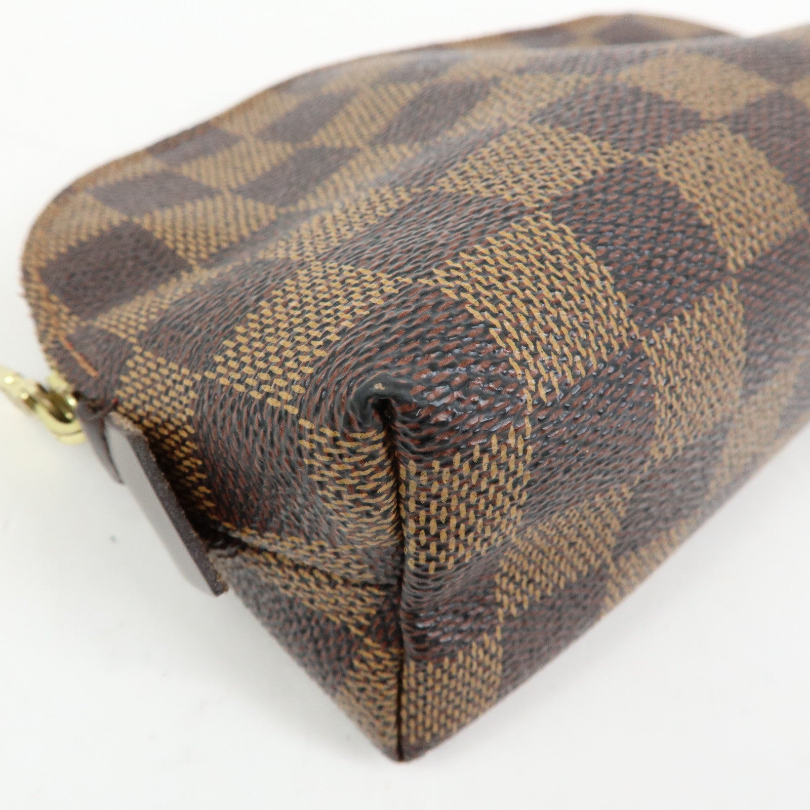 Louis Vuitton Damier Pochette Cosmetic PM Pouch Brown N47516