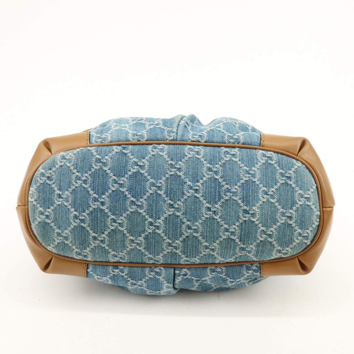 GUCCI Sukey GG Denim Leather 2Way Bag Shoulder Bag Blue 247902