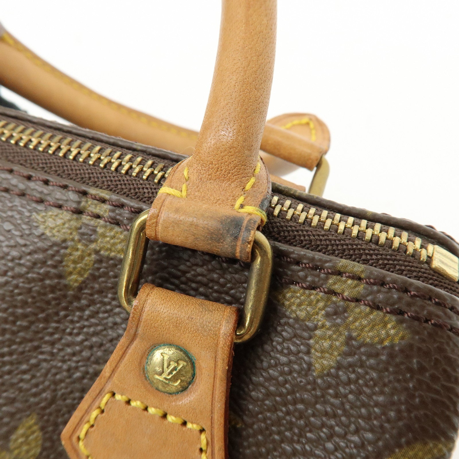 Louis Vuitton Monogram Mini Speedy Hand Bag and Strap Brown M41534 Lot