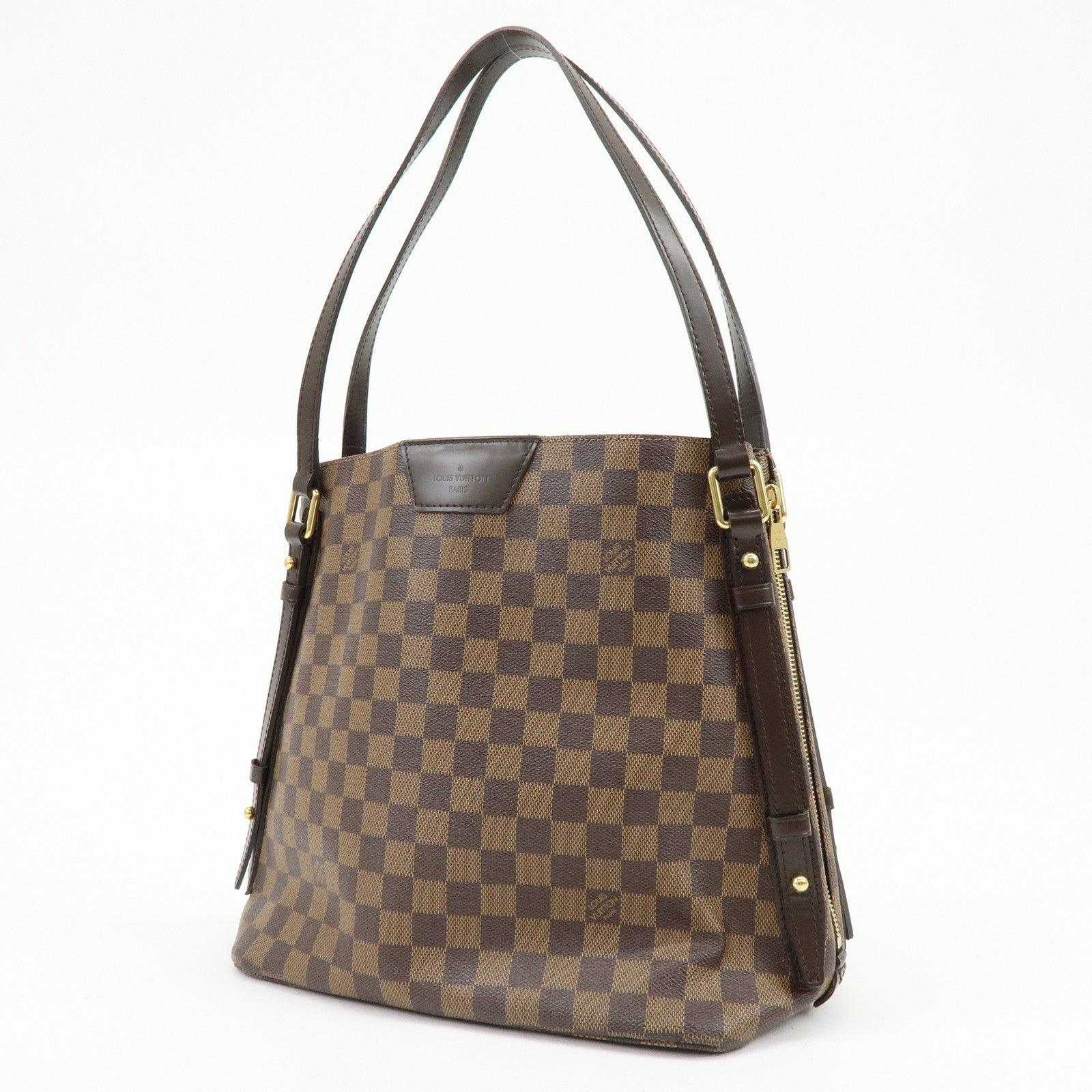 Louis Vuitton Damier Cabas Rivington Canvas Shoulder Bag Brown N41108