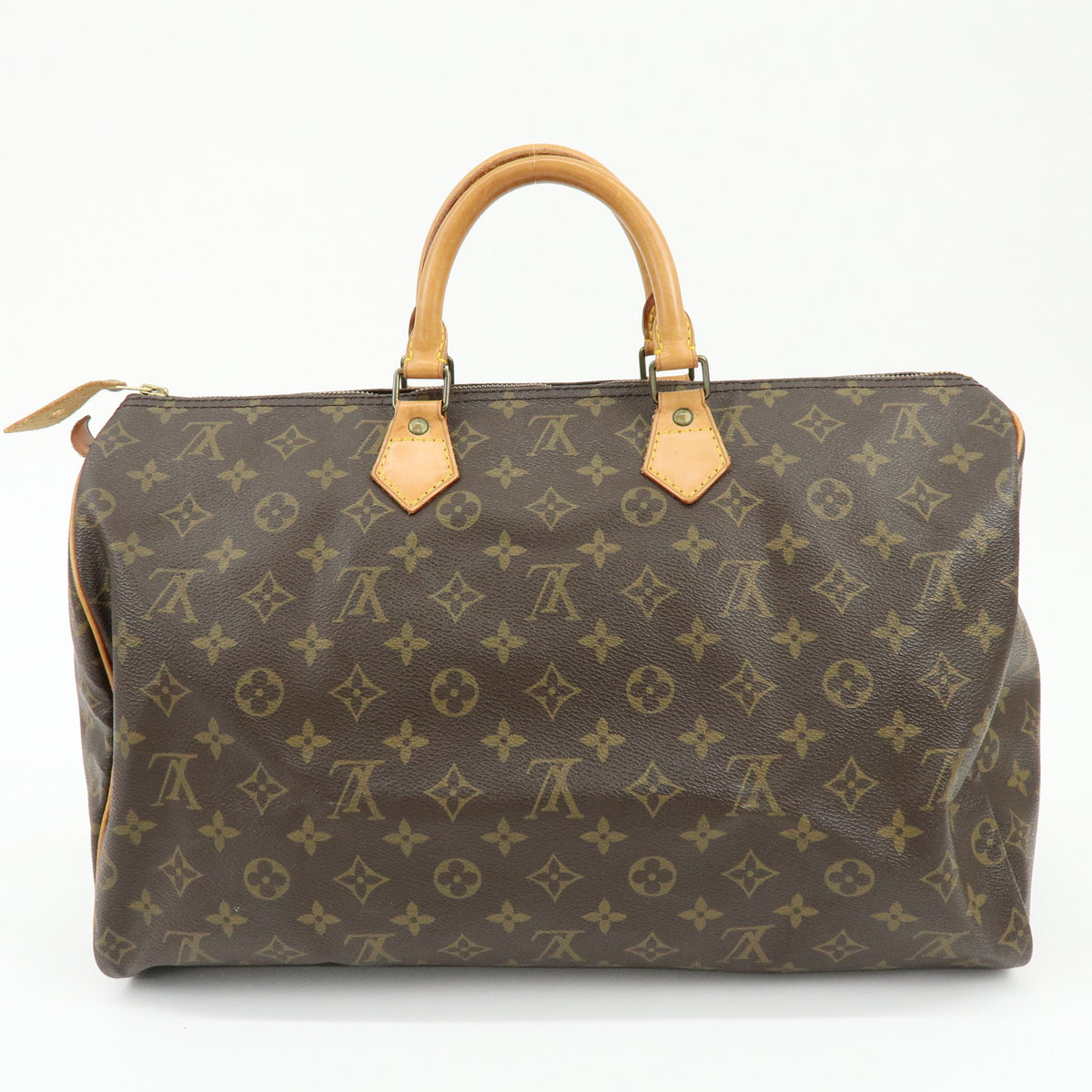 Louis Vuitton Monogram Speedy 40 Hand Bag Boston Bag Brown M41522