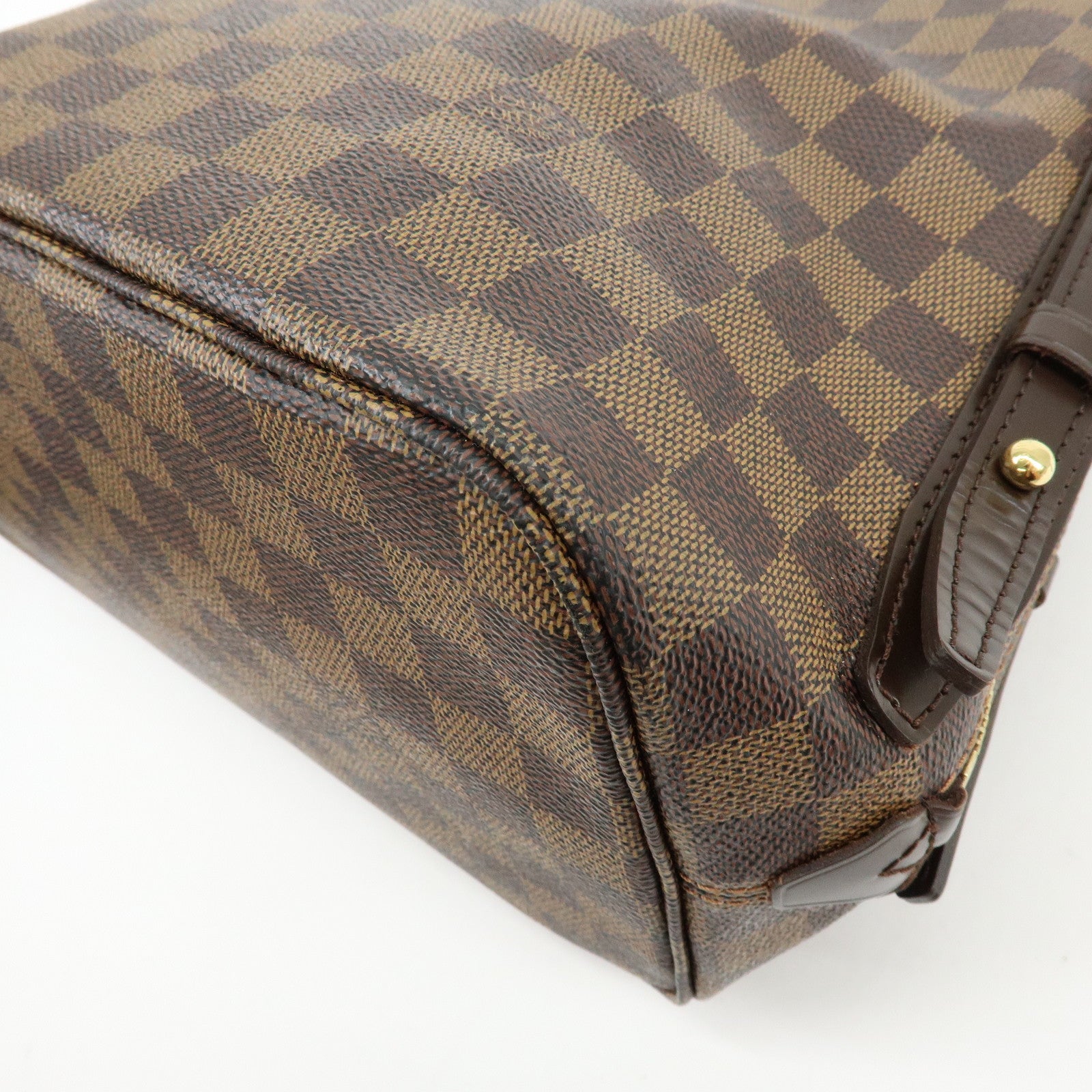 Louis Vuitton Damier Cabas Rivington Canvas Shoulder Bag Brown N41108