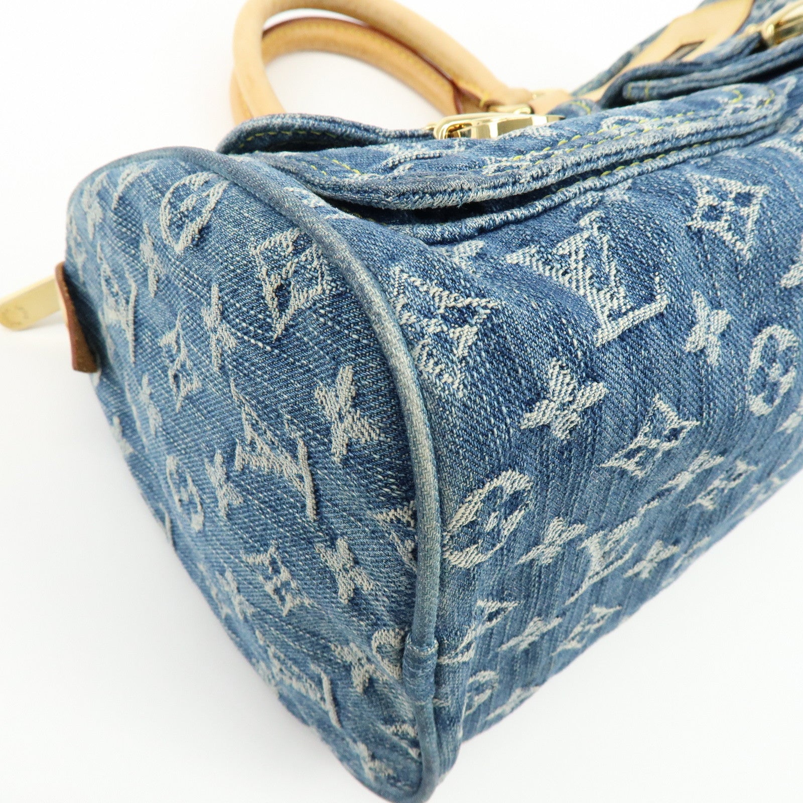 Louis Vuitton Monogram Denim Neo Speedy Boston Bag Blue M95019