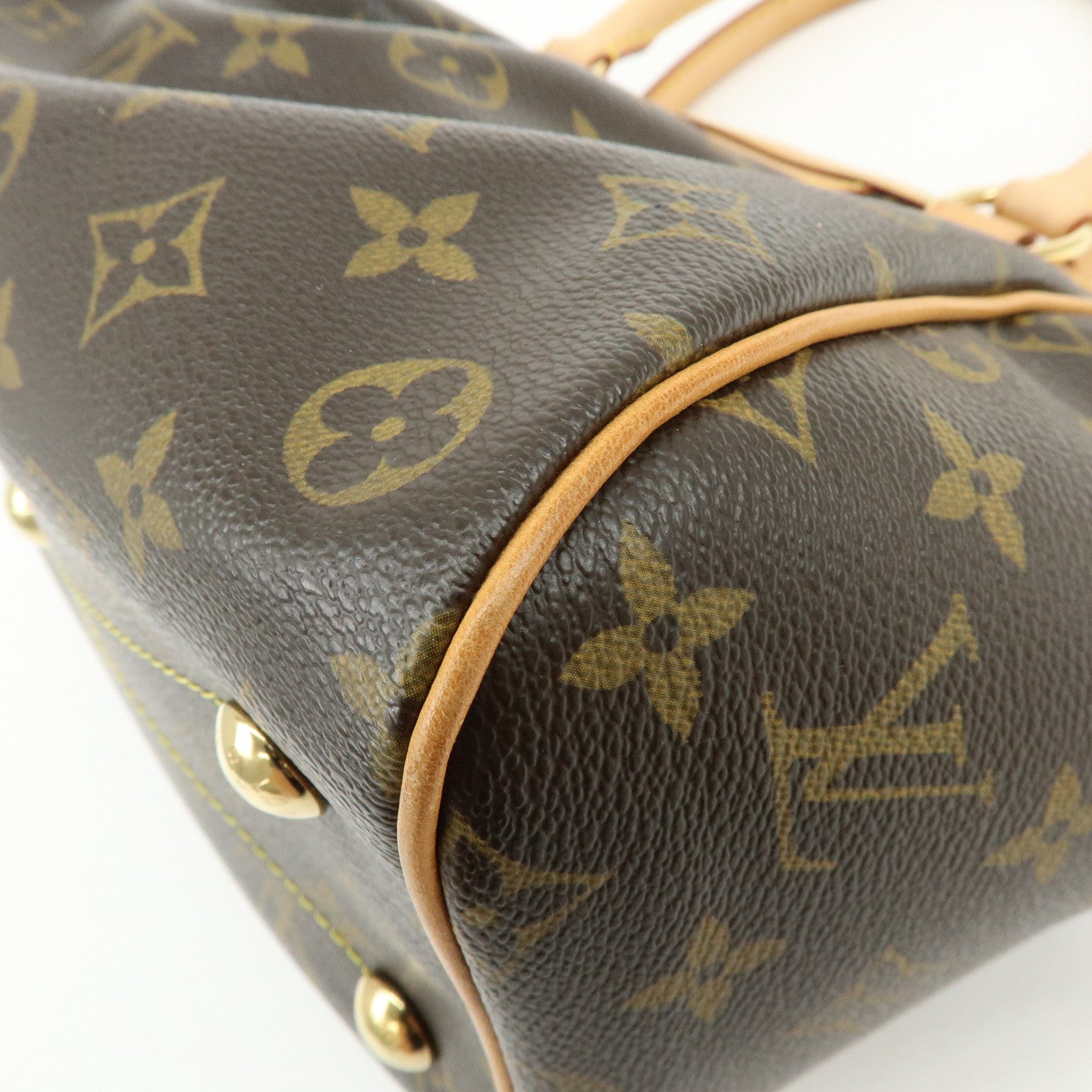 Louis Vuitton Monogram Tivoli PM Hand Bag Shoulder Bag Brown M40143