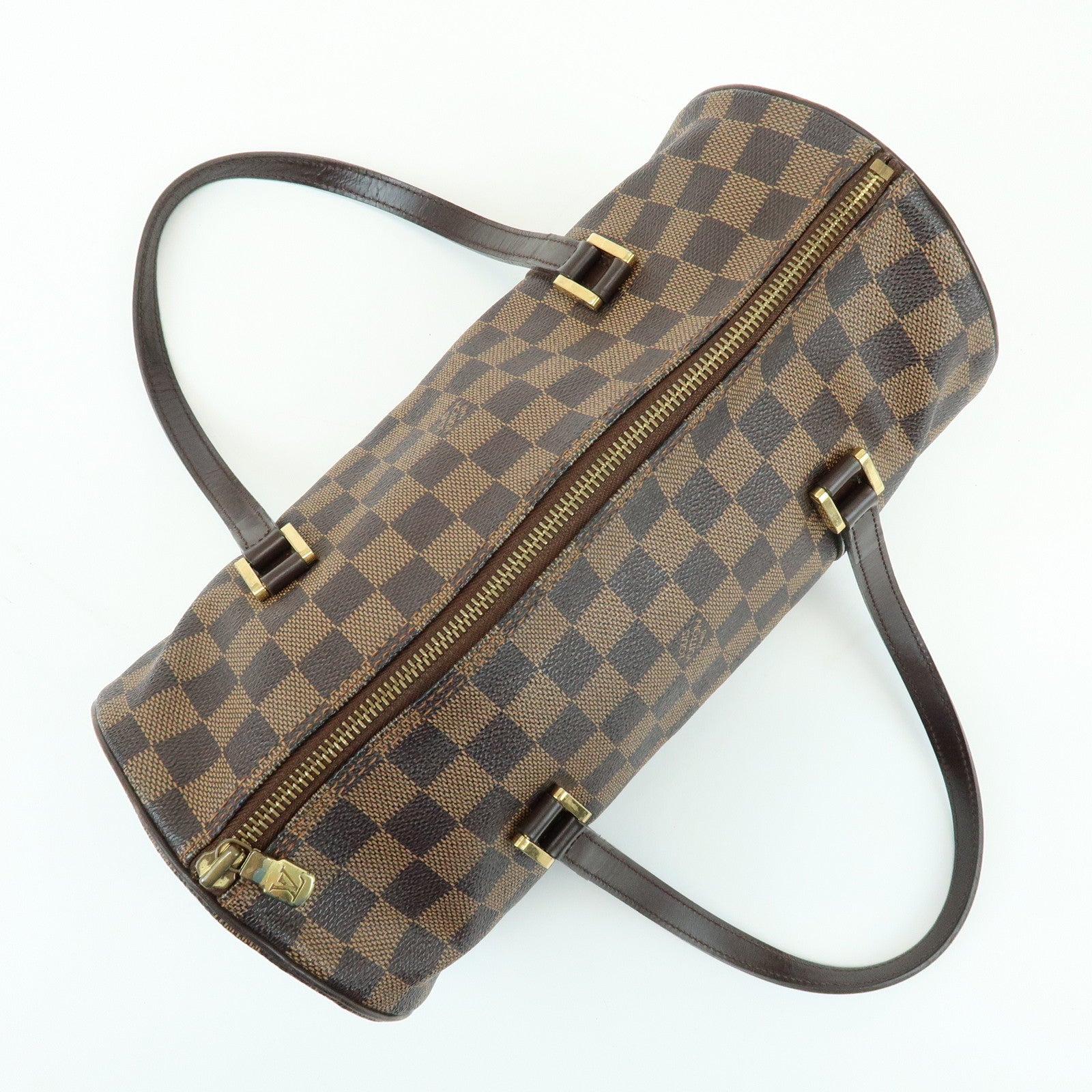 Louis Vuitton Damier Ebene Papillon 30 Hand Bag Brown N51303