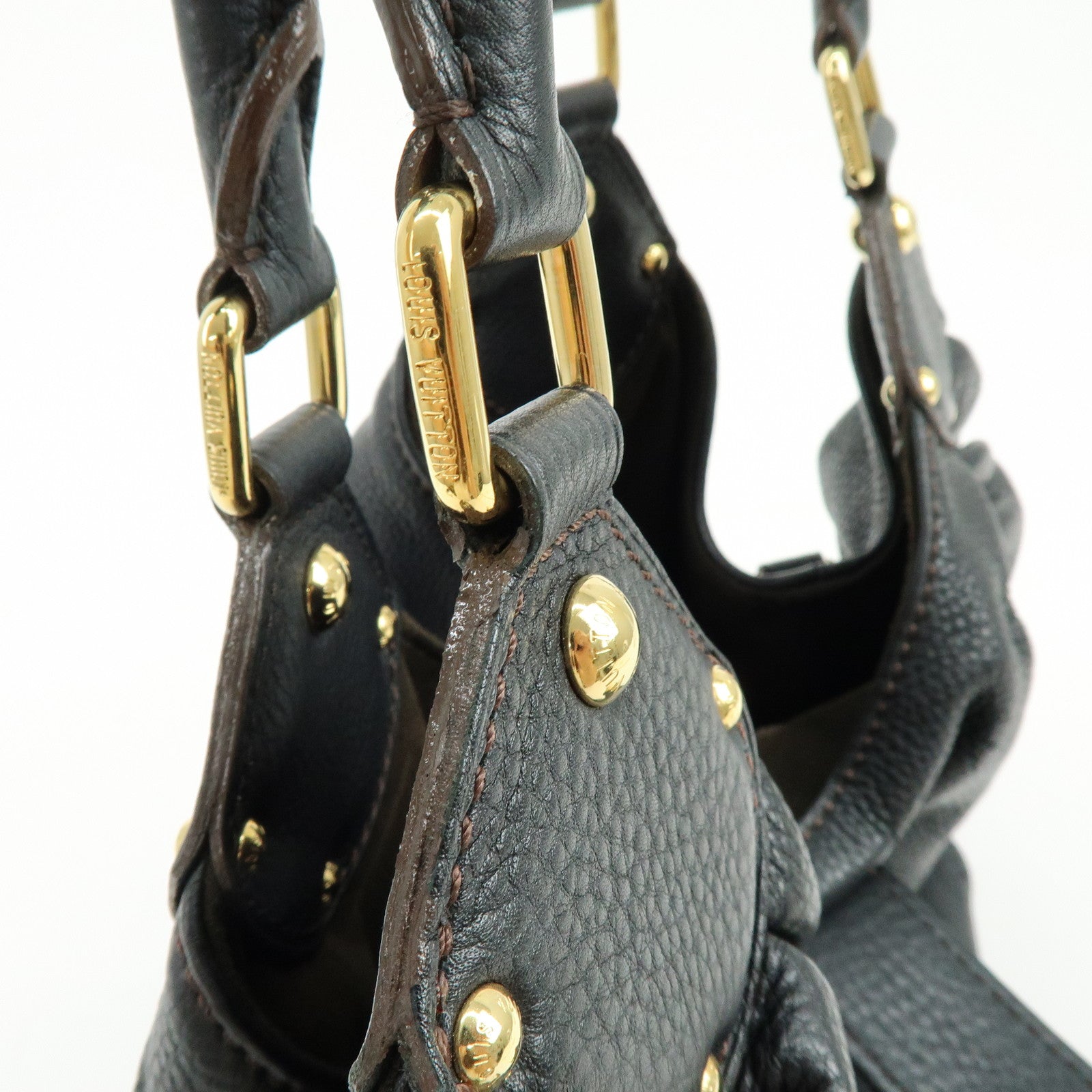 Louis Vuitton Monogram Mahina L Shoulder Bag Hand Bag Noir M95765