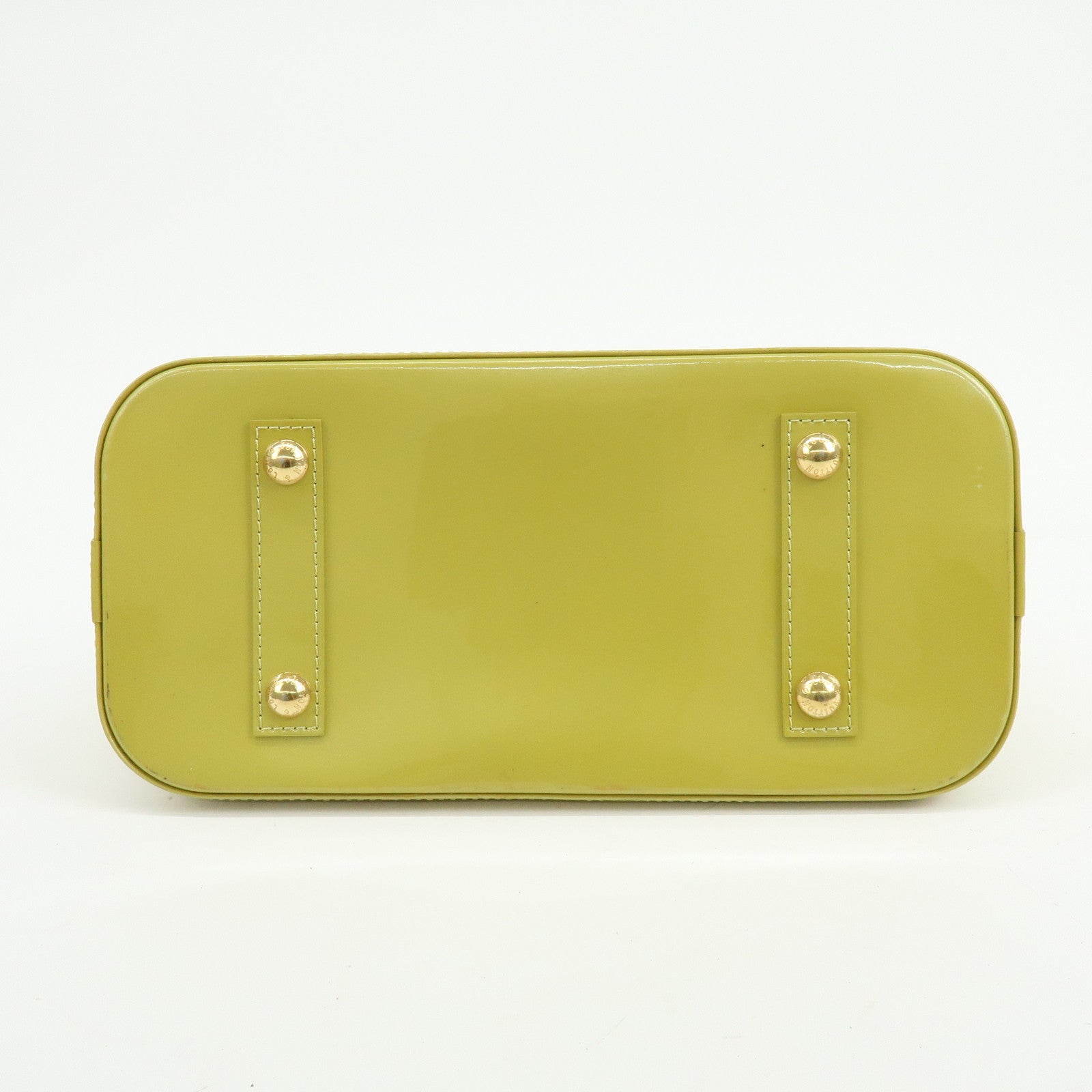 Louis Vuitton Monogram Vernis Alma PM Hand Bag Vert Impression M91615
