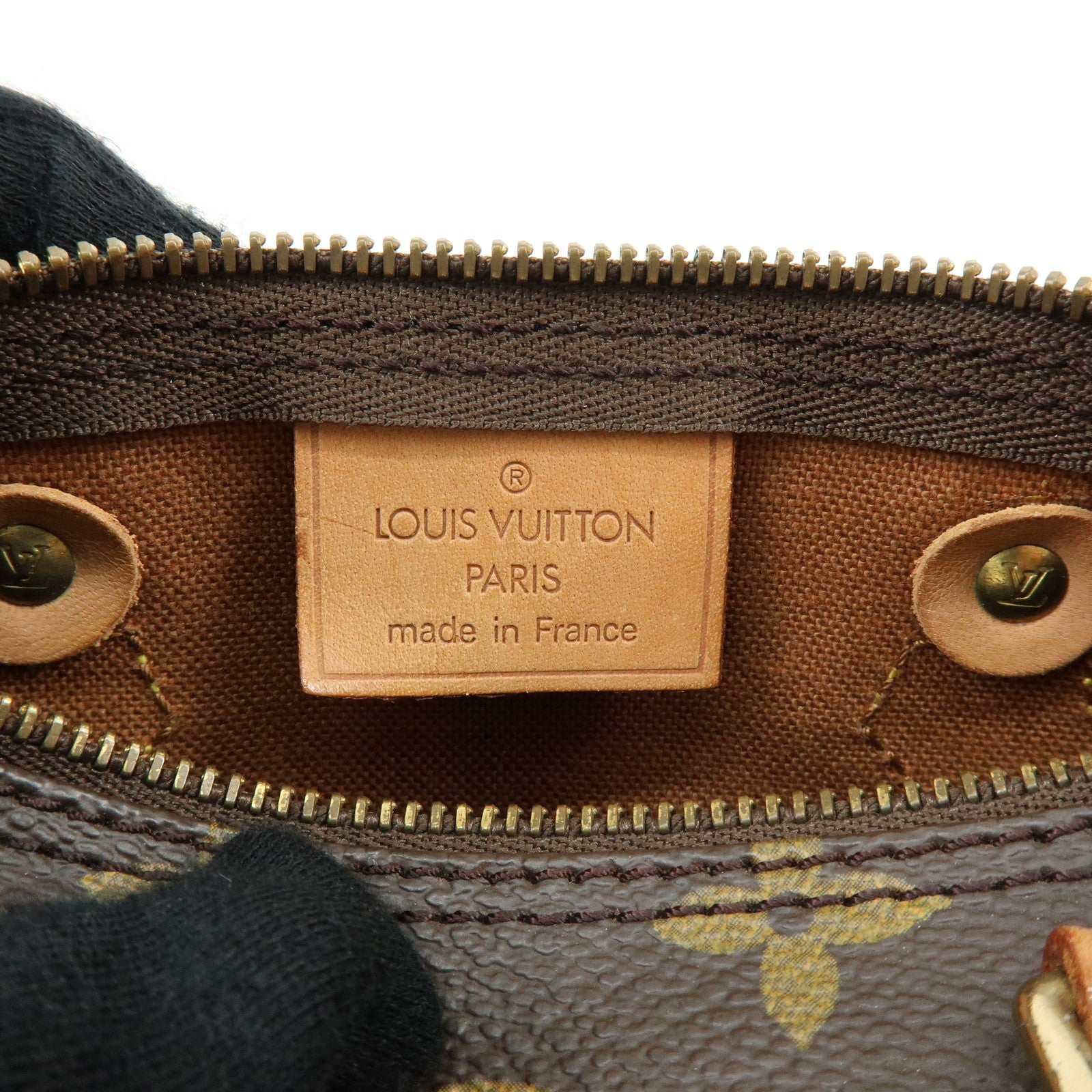 Louis Vuitton Monogram Mini Speedy Hand Bag and Strap Brown M41534 Lot