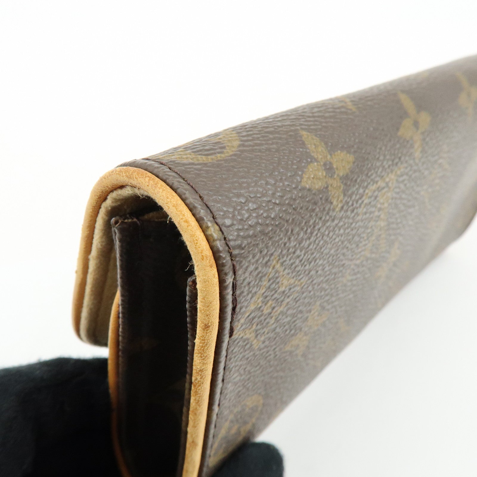 Louis Vuitton Monogram Pochette Twin PM Shoulder Bag Brown M51854