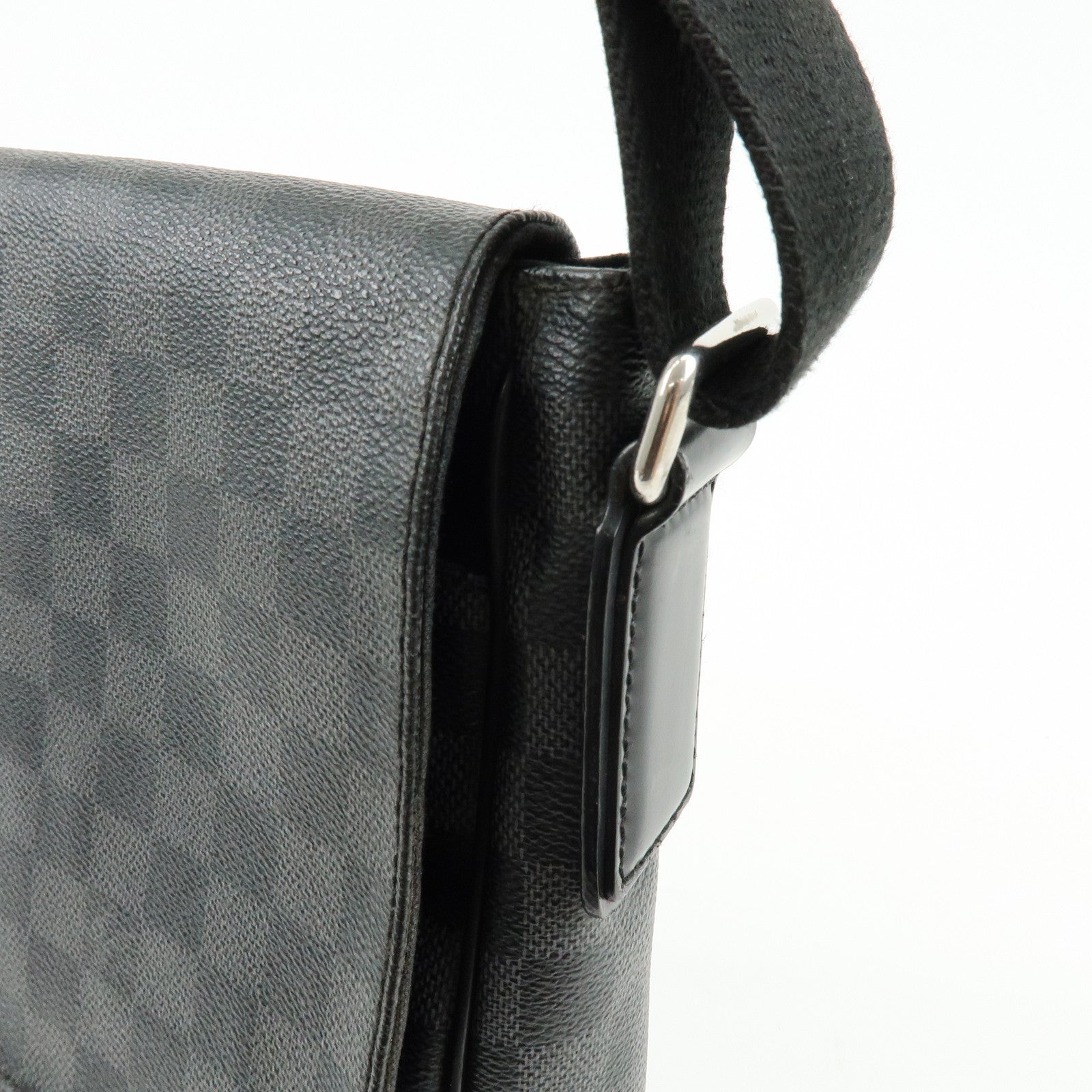 Louis Vuitton Damier Graphite District PM Shoulder Bag Noir N41260