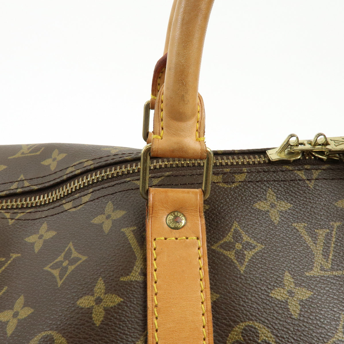 Louis Vuitton Monogram Keep All Bandouliere 55 Boston Bag M41414