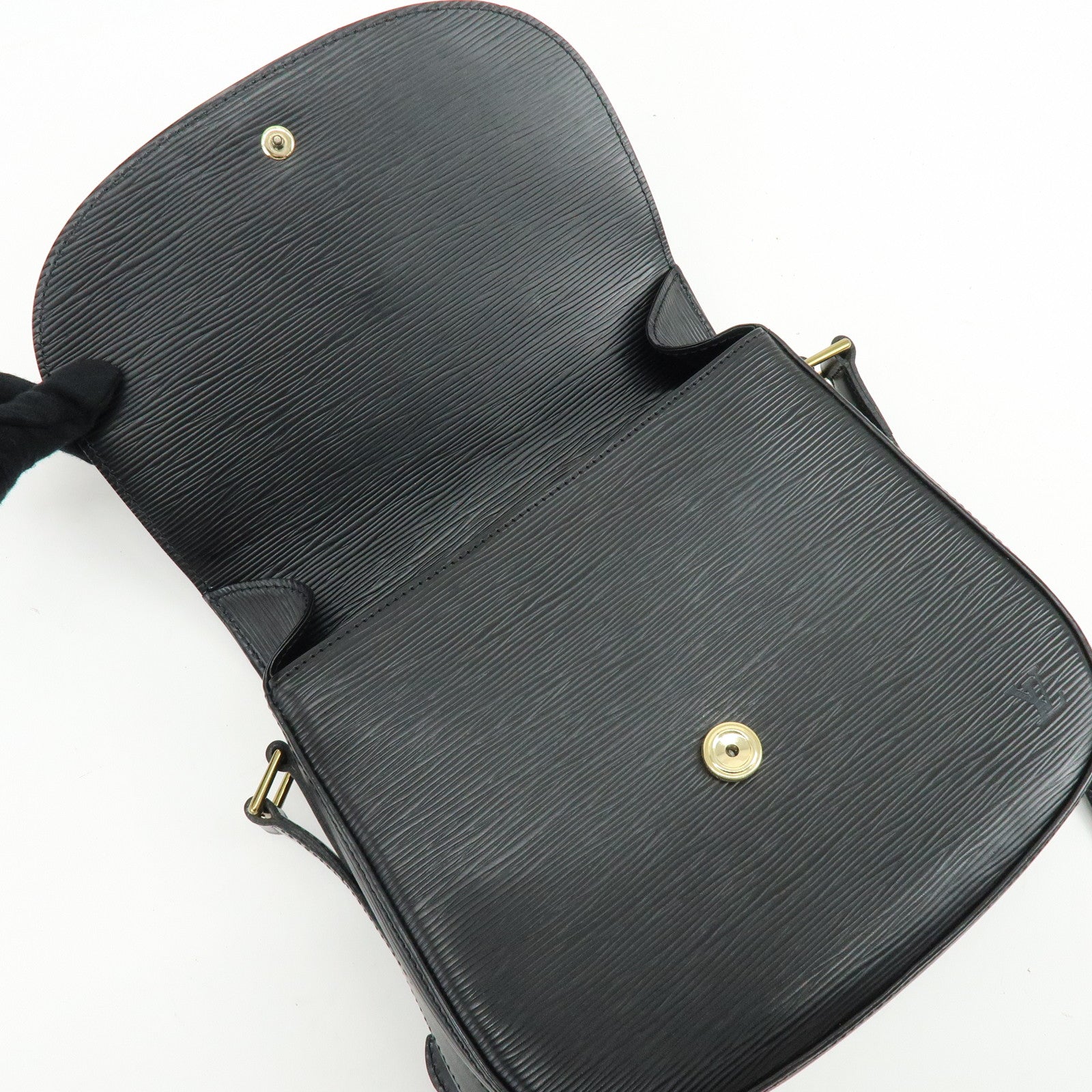 Louis Vuitton Epi Saint Cloud Shoulder Bag Black Noir M52192