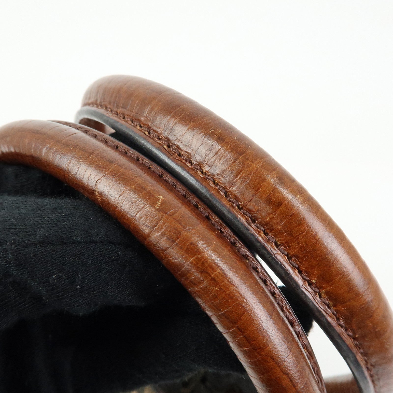 FENDI Zucca Etnico Canvas Leather Hand Bag Brown 8BN157